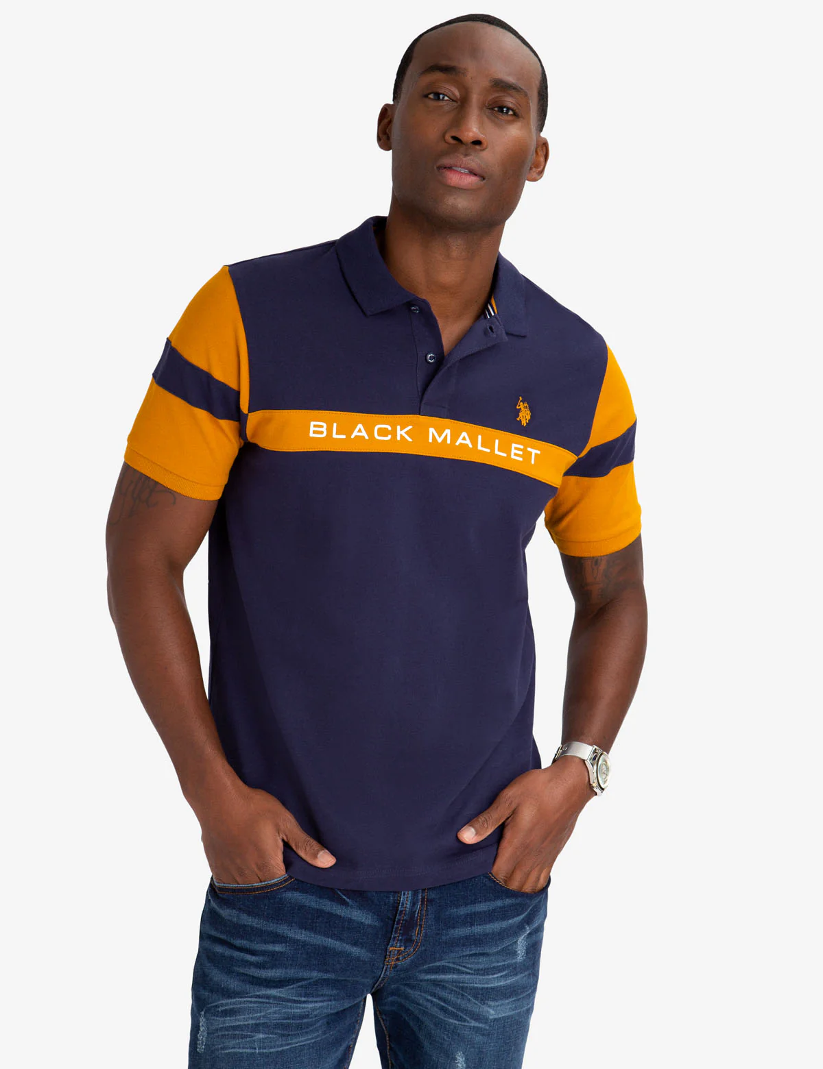 15478-black-mallet-classic-fit-chest-stripe-polo-shirt-1.webp BLACK MALLET CLASSIC FIT CHEST STRIPE POLO SHIRT