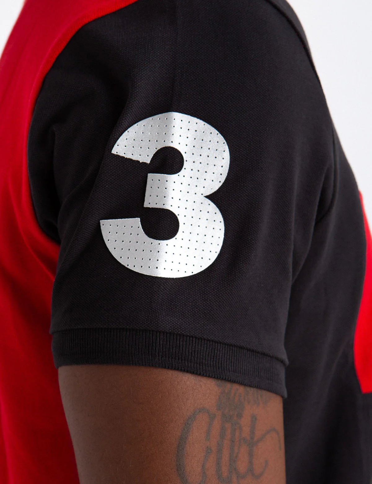 SIDE COLORBLOCK VERTICAL POLO SHIRT