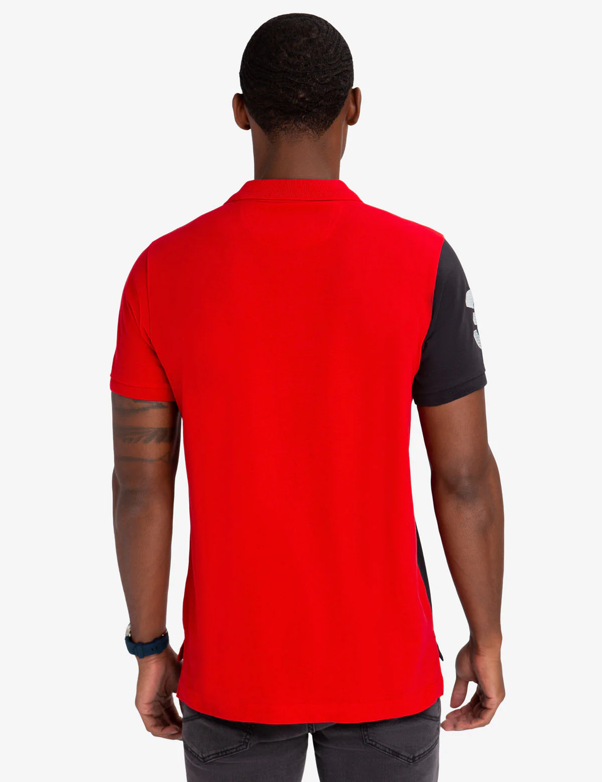 SIDE COLORBLOCK VERTICAL POLO SHIRT