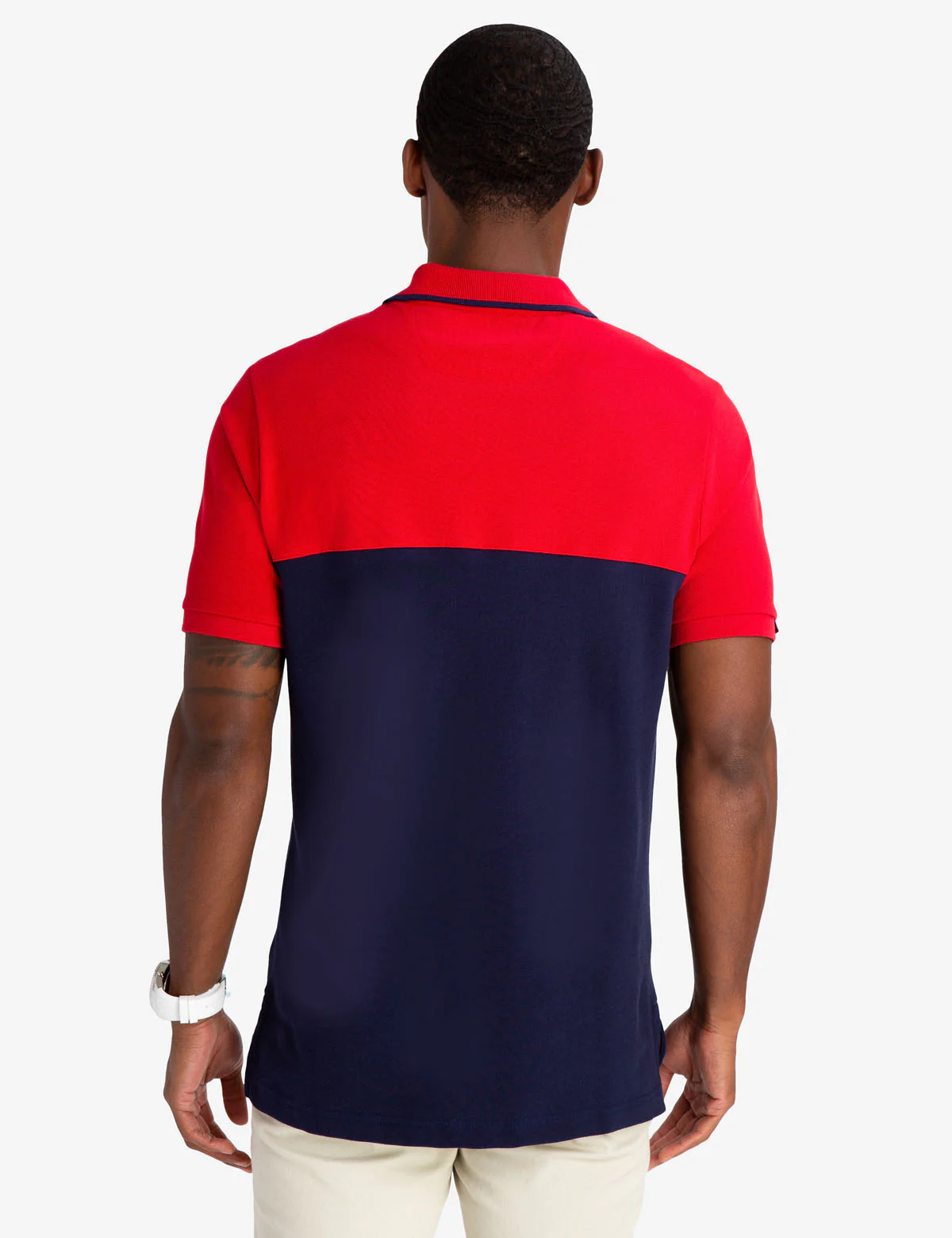 COLORBLOCK USPA PATCH POLO SHIRT