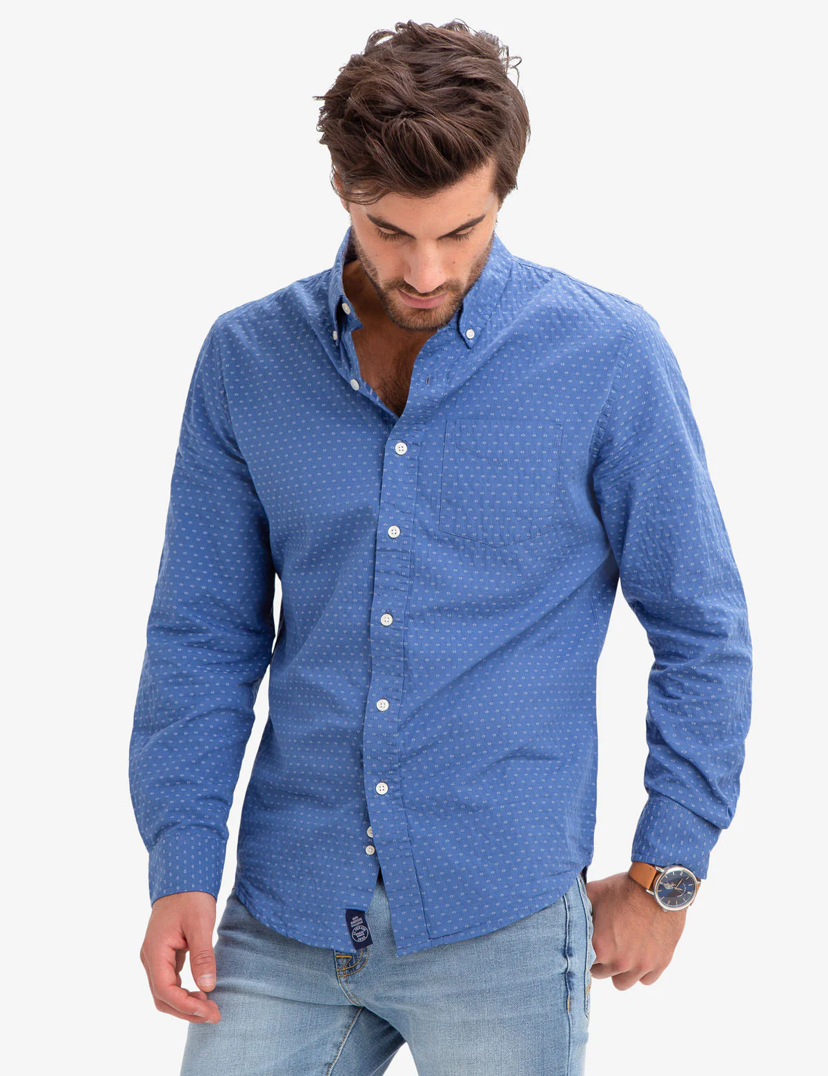 15671-geometric-print-woven-shirt-1.webp GEOMETRIC PRINT WOVEN SHIRT