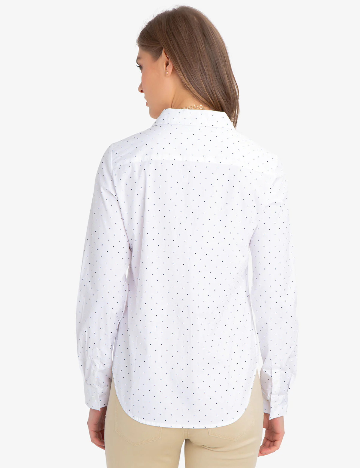 STRETCH DOT POPLIN SHIRT
