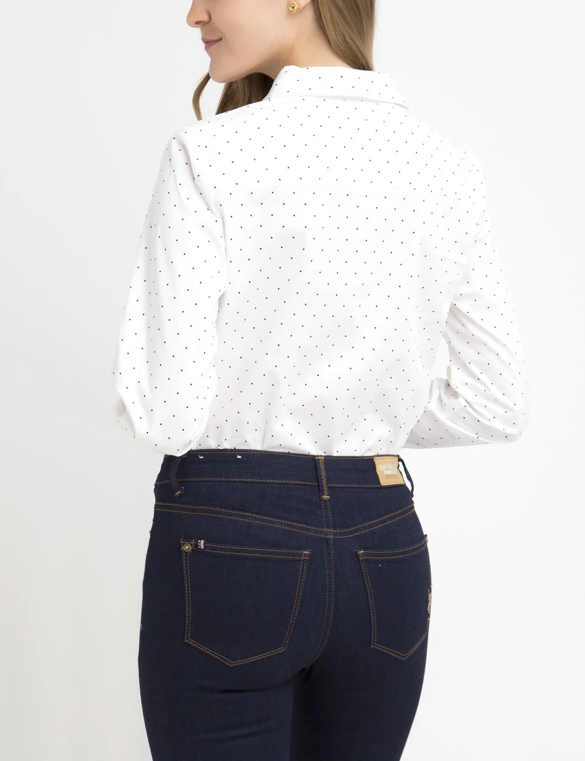 STRETCH DOT POPLIN SHIRT