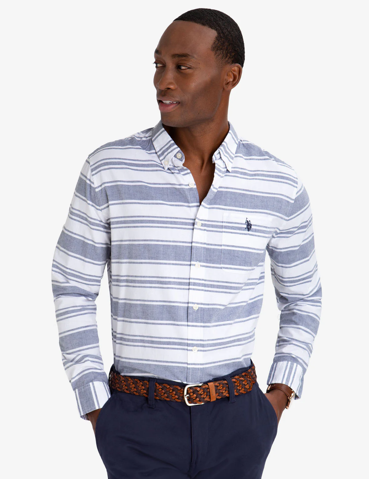 15867-black-mallet-classic-fit-horizontal-stripe-shirt-1.webp BLACK MALLET CLASSIC FIT HORIZONTAL STRIPE SHIRT