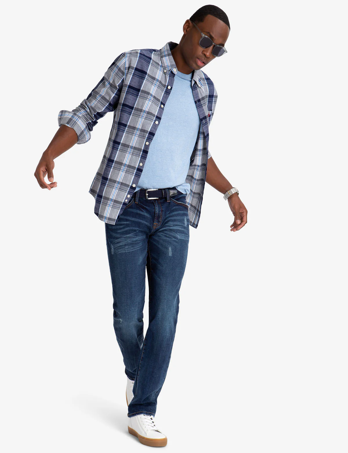 15879-large-plaid-slub-poplin-shirt-2.webp LARGE PLAID SLUB POPLIN SHIRT