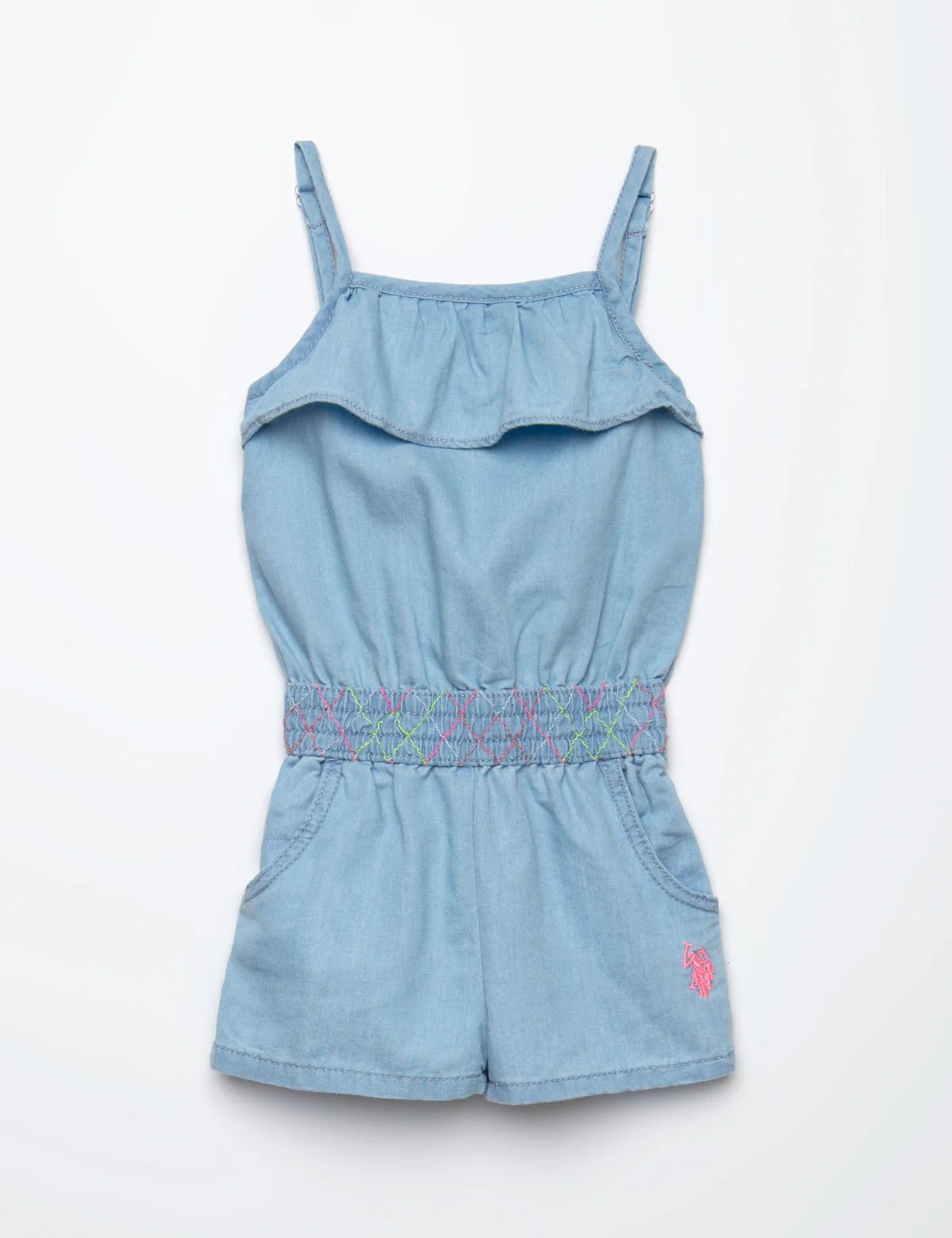 TODDLER SMOCKED WAIST ROMPER