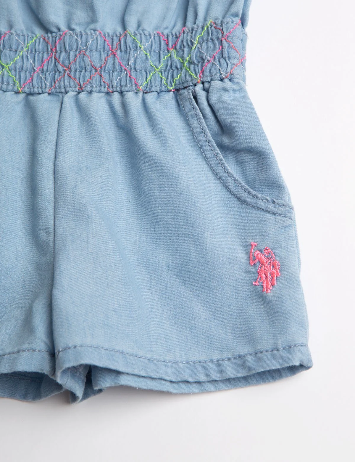 TODDLER SMOCKED WAIST ROMPER