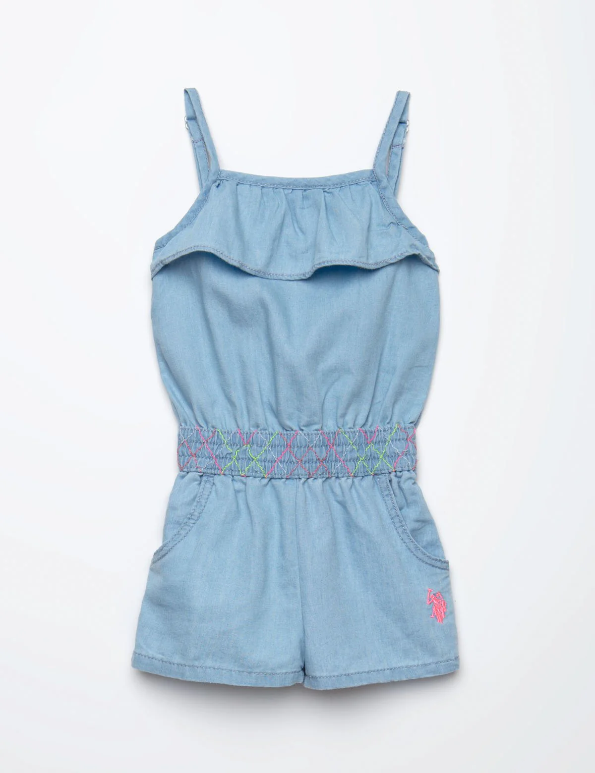 TODDLER SMOCKED WAIST ROMPER