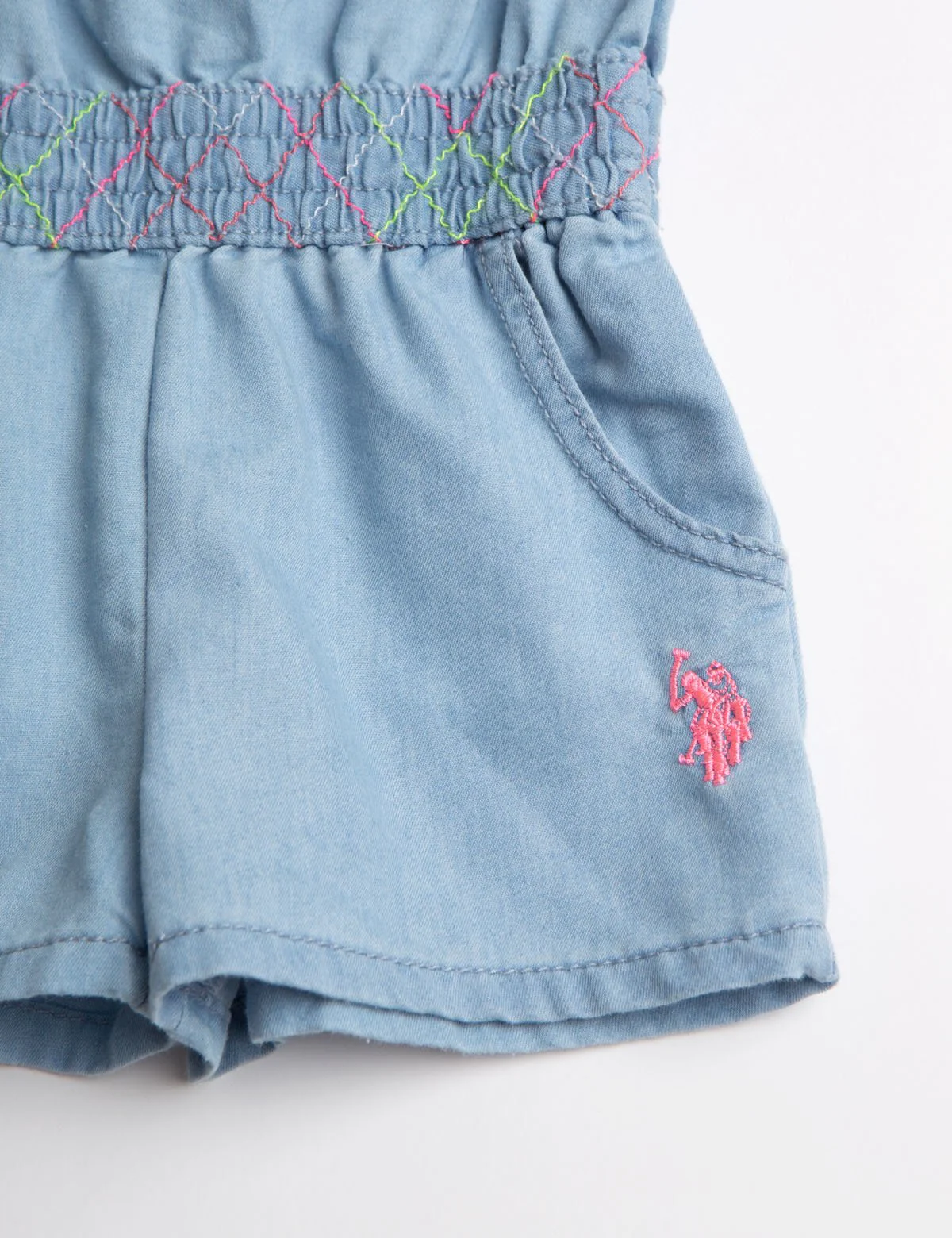 TODDLER SMOCKED WAIST ROMPER