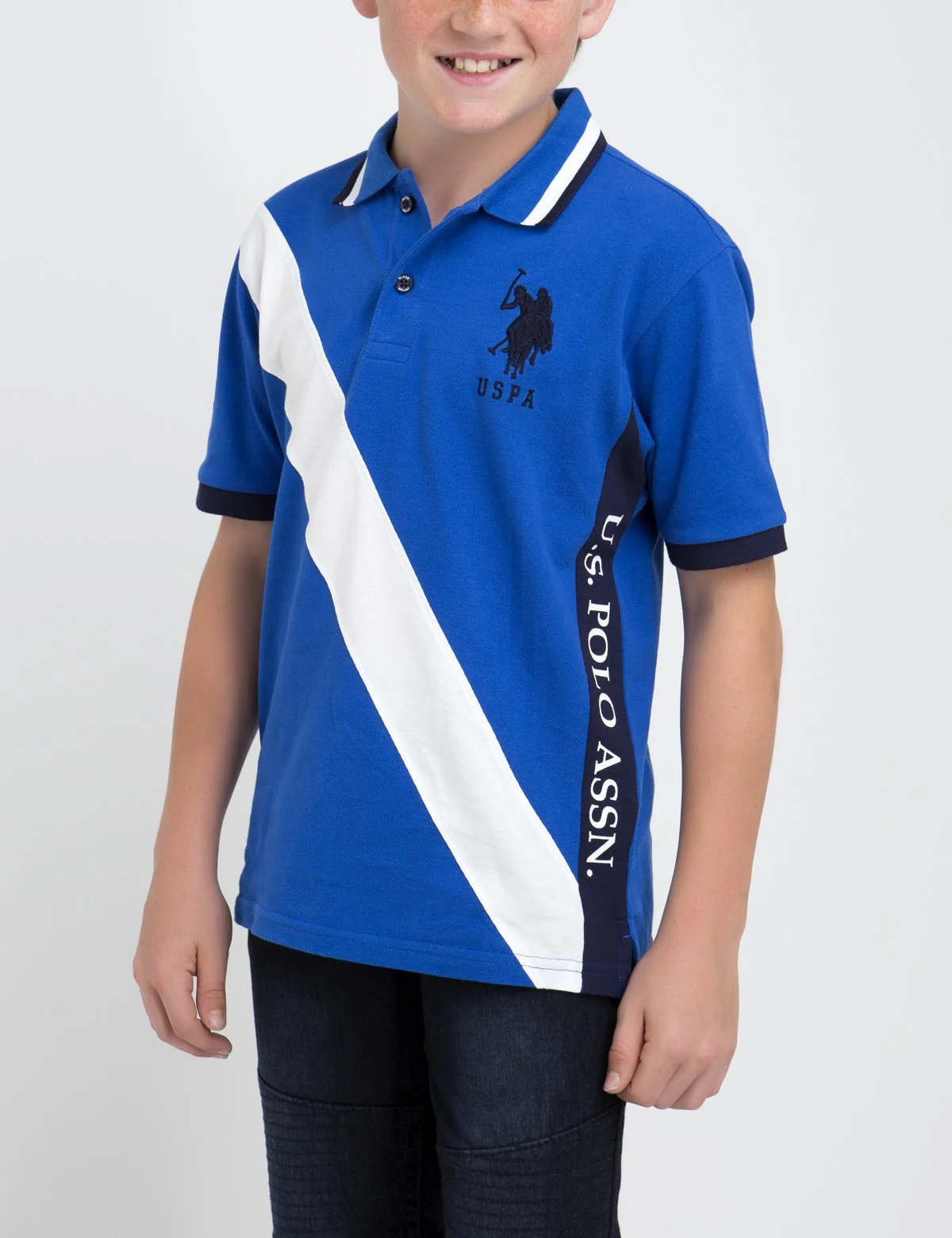 16712-black-mallet-boys-diagonal-polo-shirt-1.webp BLACK MALLET BOYS DIAGONAL POLO SHIRT