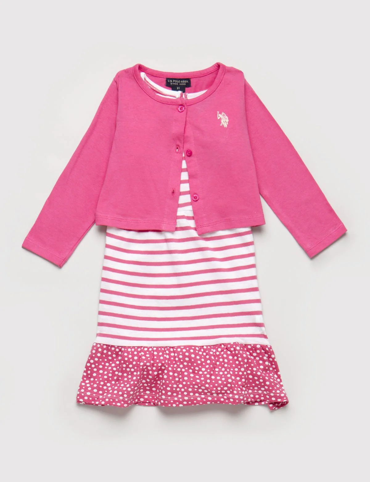 16923-toddler-2-piece-set-dress-cardigan-1.webp Toddler 2 Piece Set - Dress & Cardigan