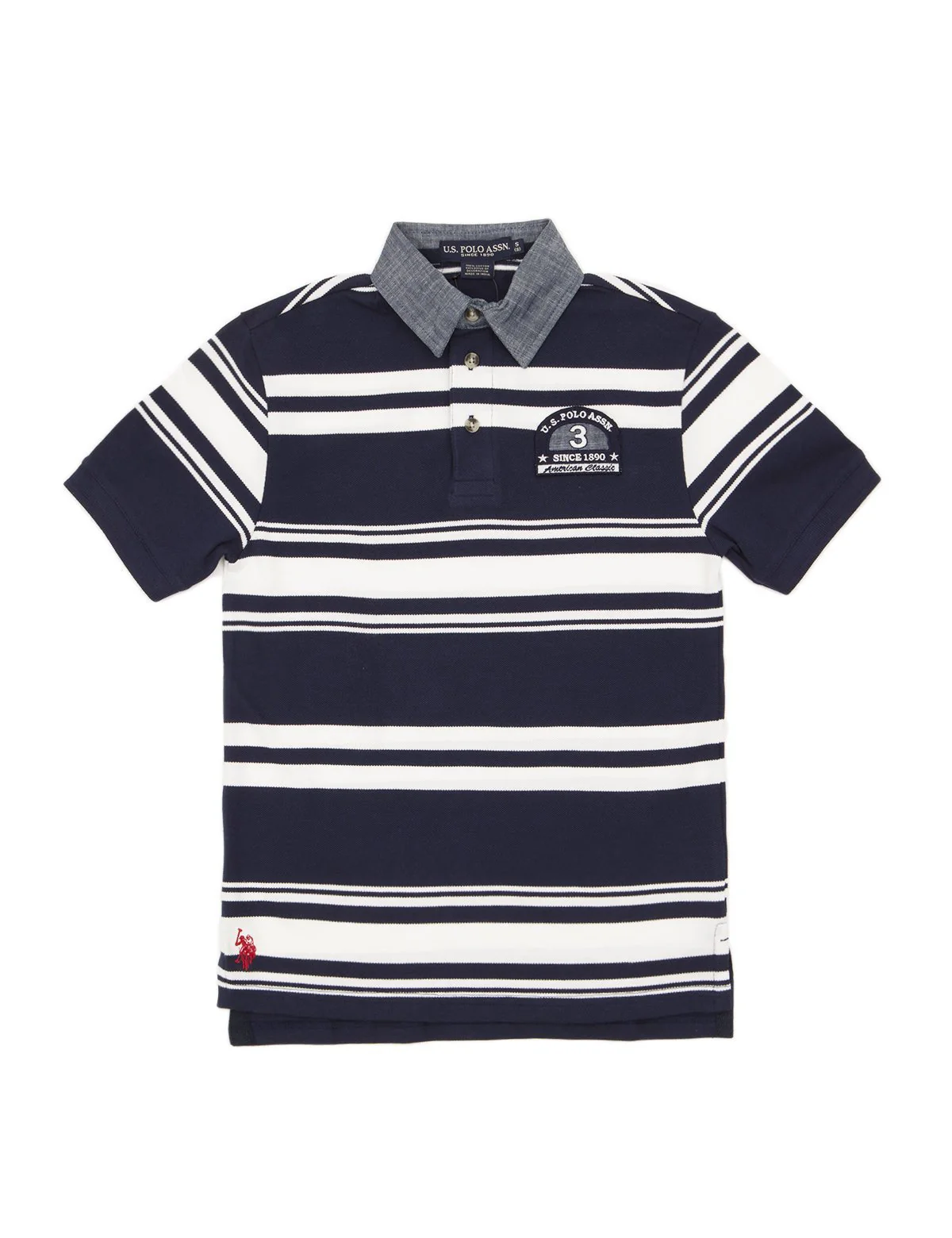 17085-stripe-patch-polo-shirt-1.webp Stripe Patch Polo Shirt