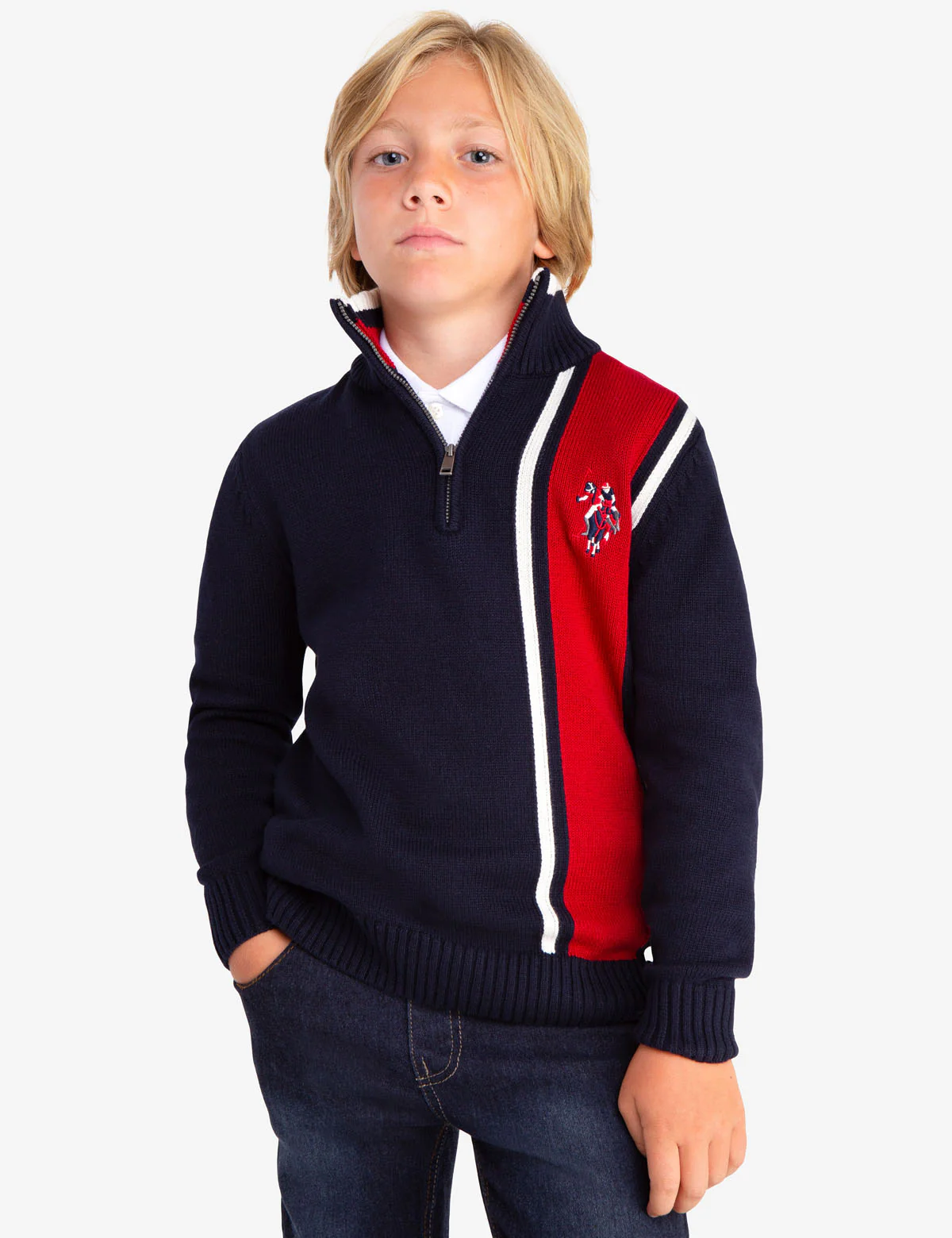 17287-quarter-zip-vertical-striped-sweater-1.webp QUARTER ZIP VERTICAL STRIPED SWEATER