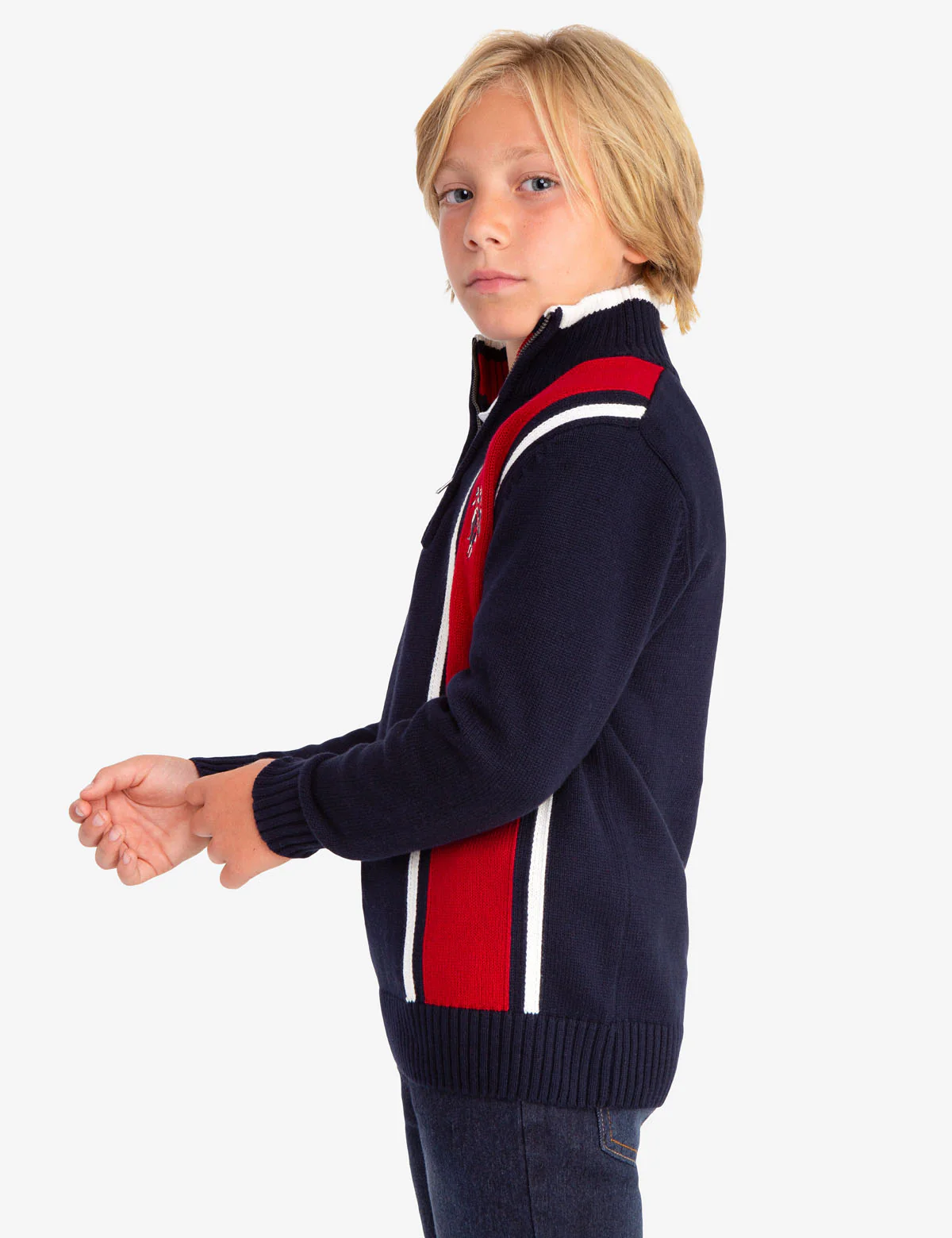 17287-quarter-zip-vertical-striped-sweater-3.webp QUARTER ZIP VERTICAL STRIPED SWEATER