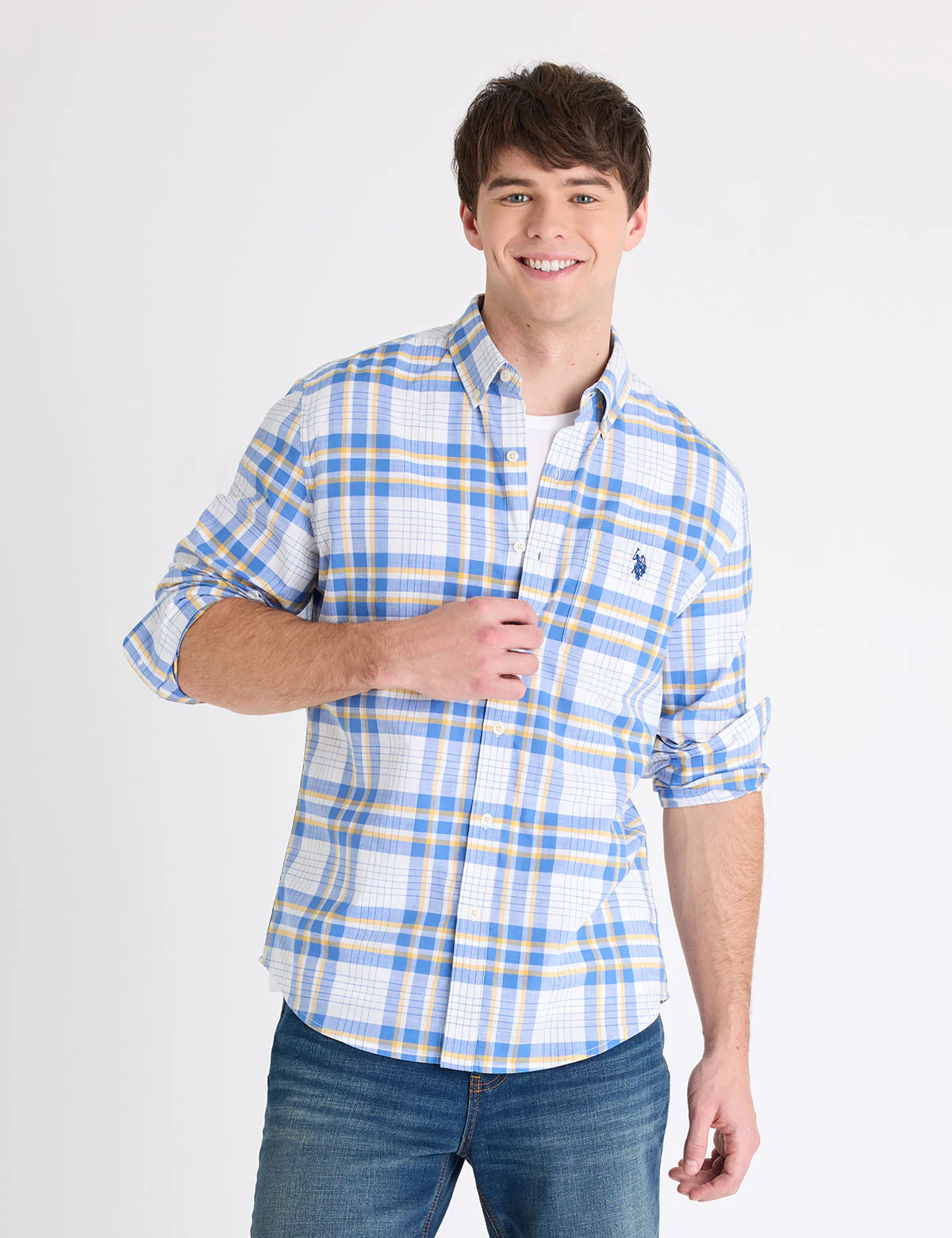 1790-long-sleeve-plaid-slub-poplin-shirt-1.webp LONG SLEEVE PLAID SLUB POPLIN SHIRT