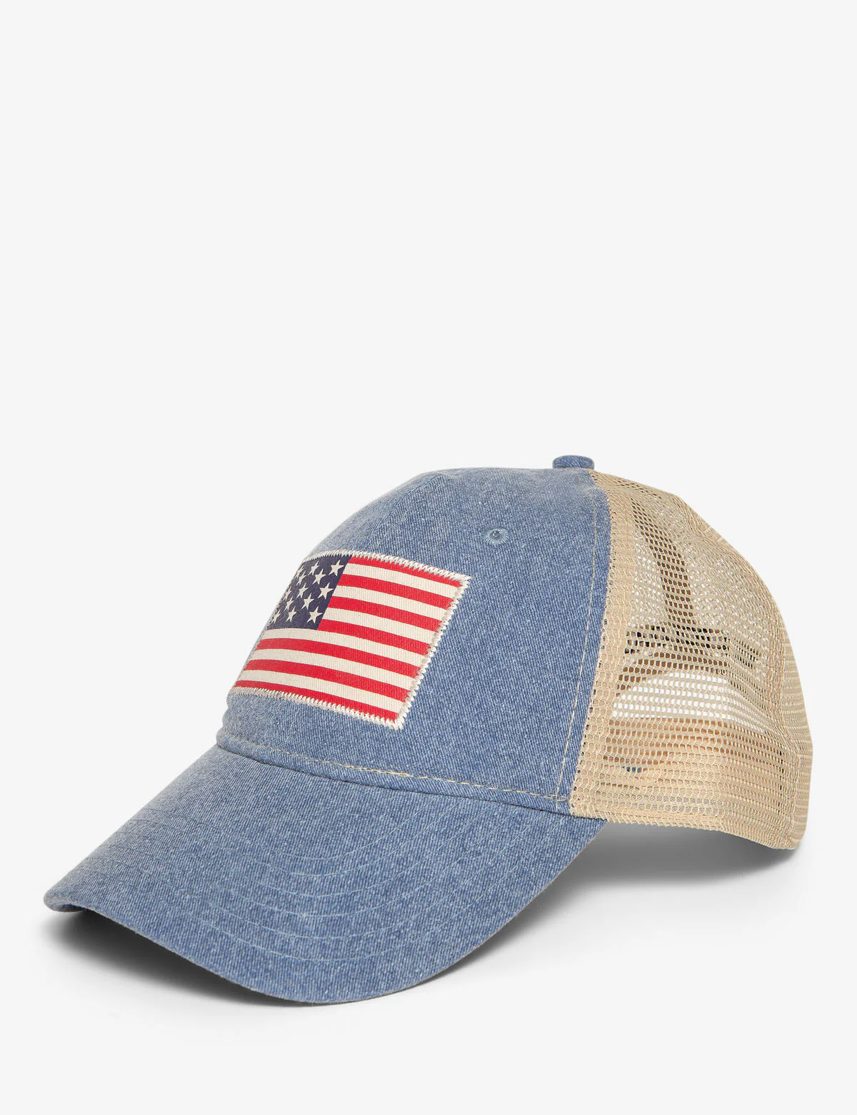 FLAG PRINT TRUCKER CAP