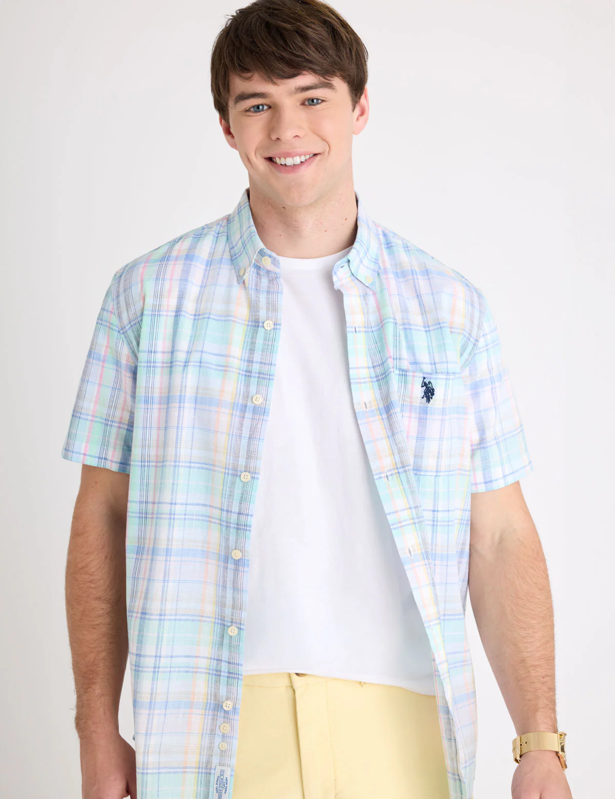 1831-short-sleeve-plaid-poplin-shirt-1.webp SHORT SLEEVE PLAID POPLIN SHIRT