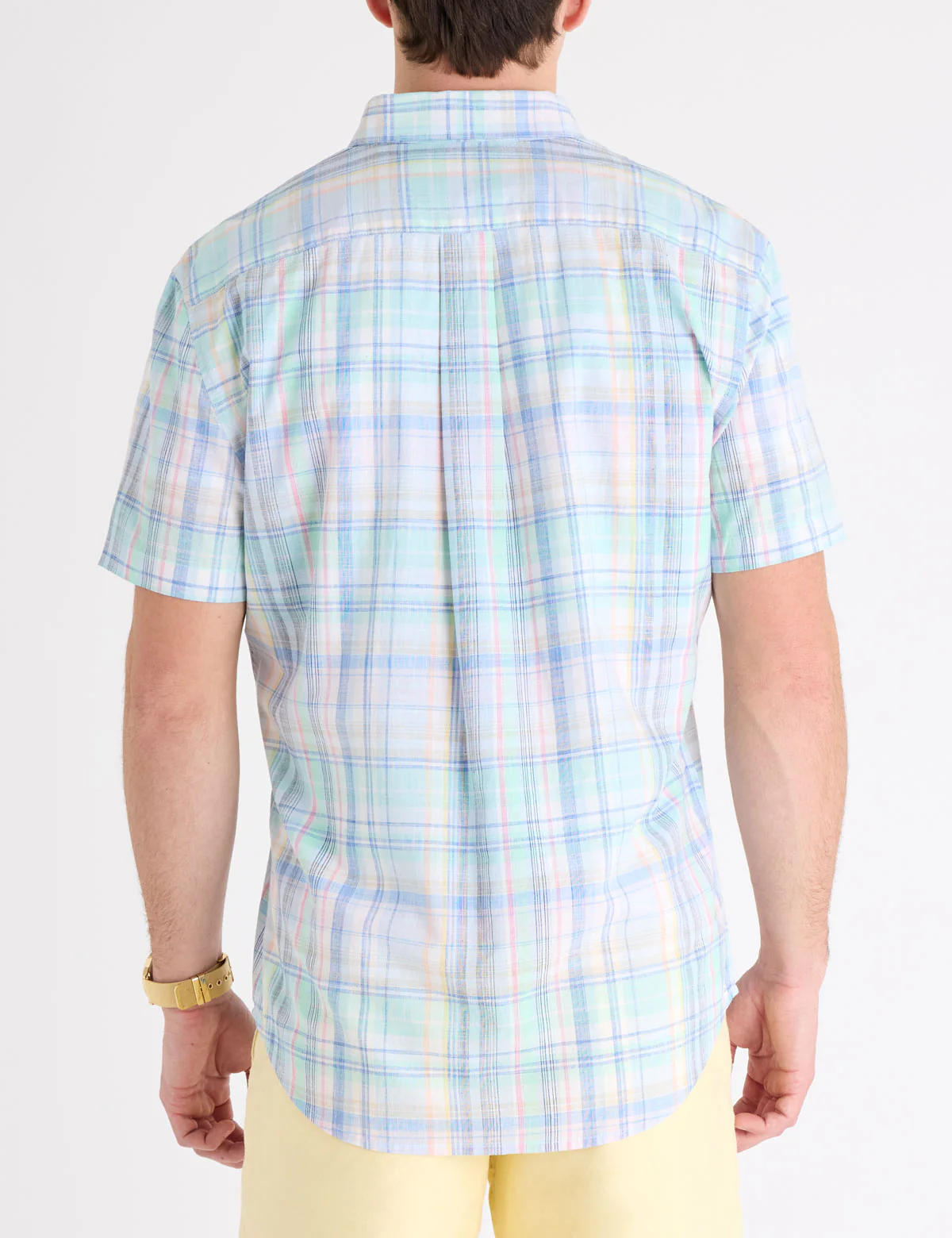 1831-short-sleeve-plaid-poplin-shirt-4.webp SHORT SLEEVE PLAID POPLIN SHIRT