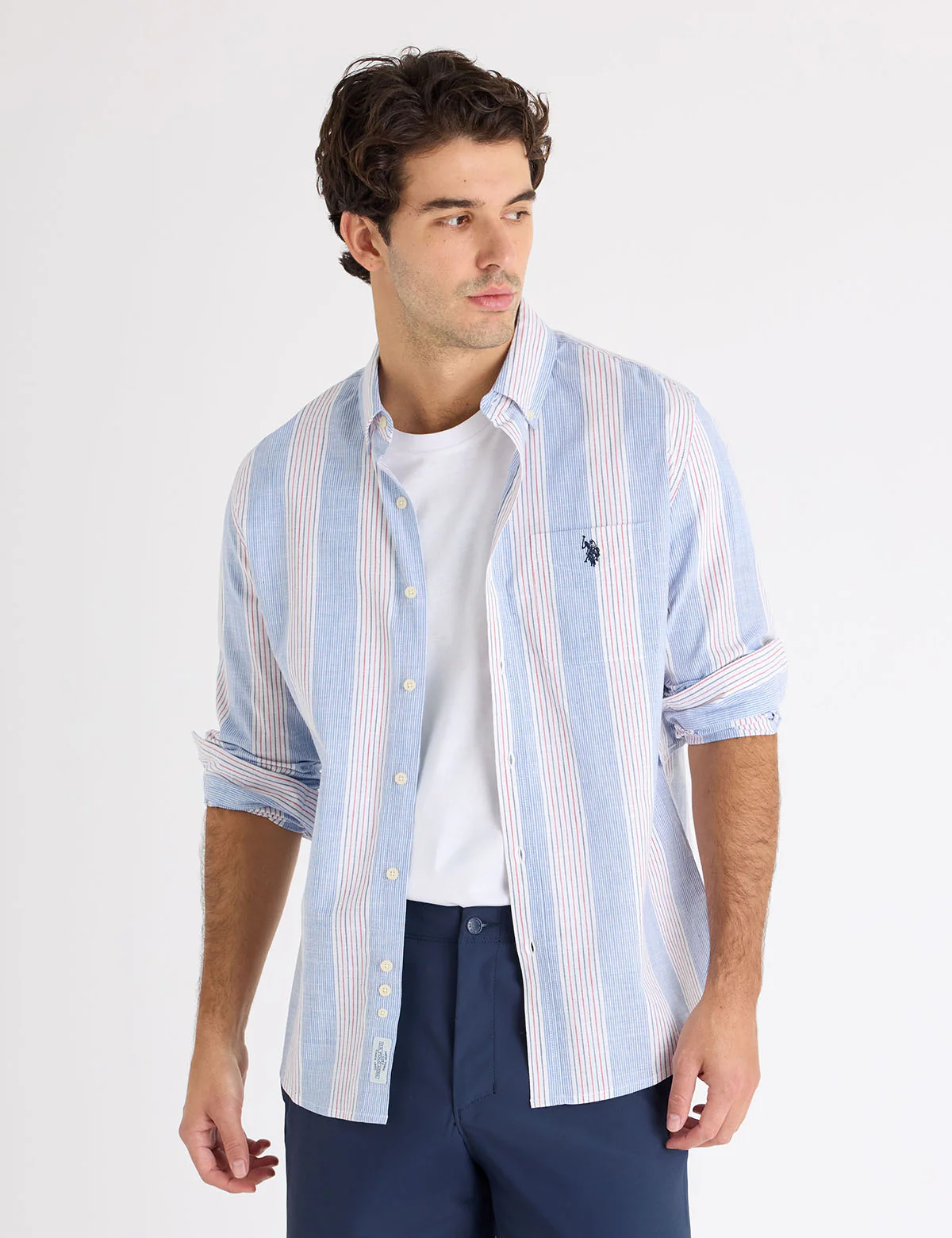 1889-long-sleeve-vertical-stripe-slub-poplin-shirt-1.webp LONG SLEEVE VERTICAL STRIPE SLUB POPLIN SHIRT
