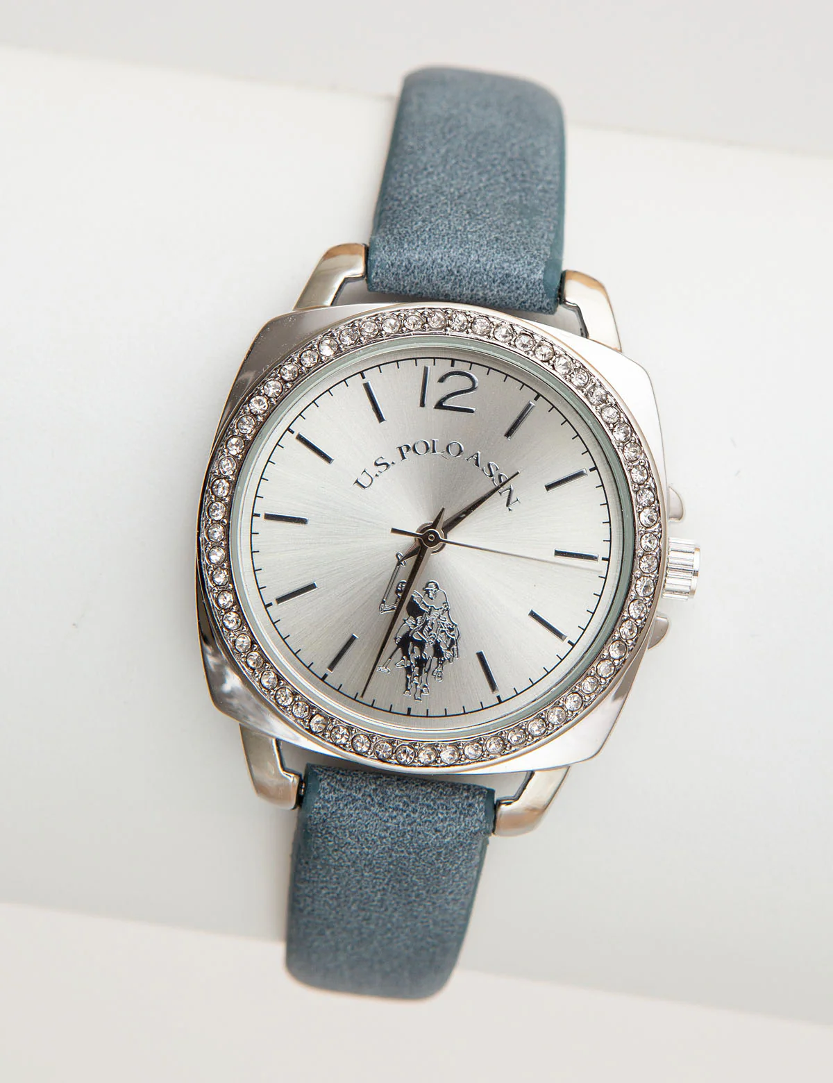 18986-ladies-rhinestone-case-strap-watch-1.webp LADIES RHINESTONE CASE STRAP WATCH