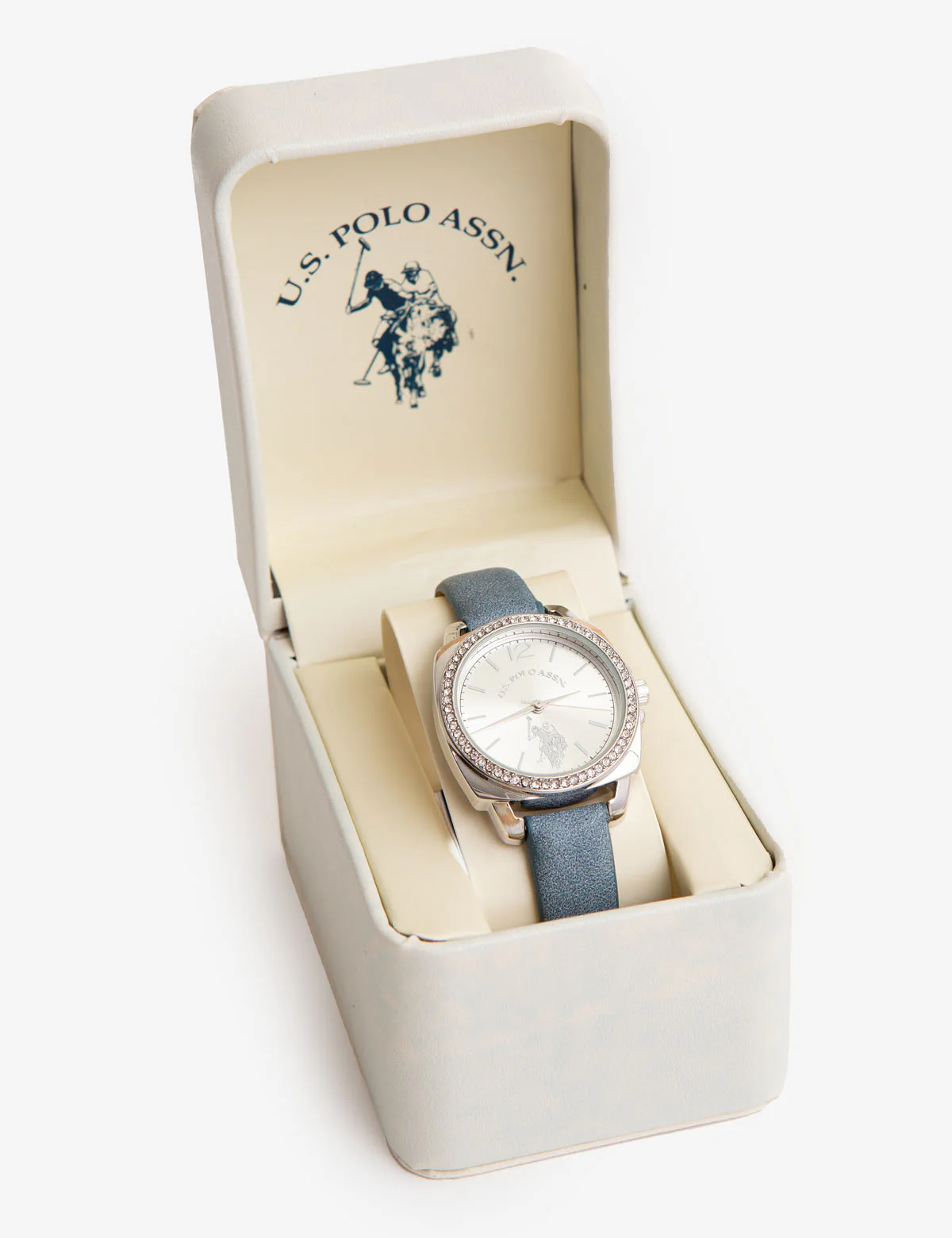 18986-ladies-rhinestone-case-strap-watch-3.webp LADIES RHINESTONE CASE STRAP WATCH