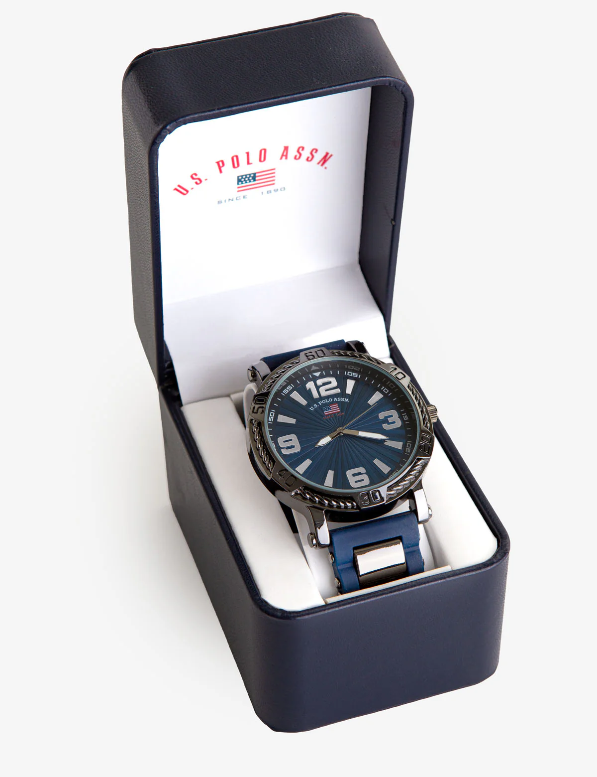 19055-men-s-blue-rubber-strap-link-watch-2.webp MEN'S BLUE RUBBER STRAP LINK WATCH