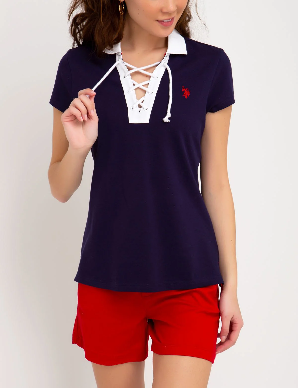 19356-contrast-lace-up-polo-shirt-1.webp CONTRAST LACE UP POLO SHIRT
