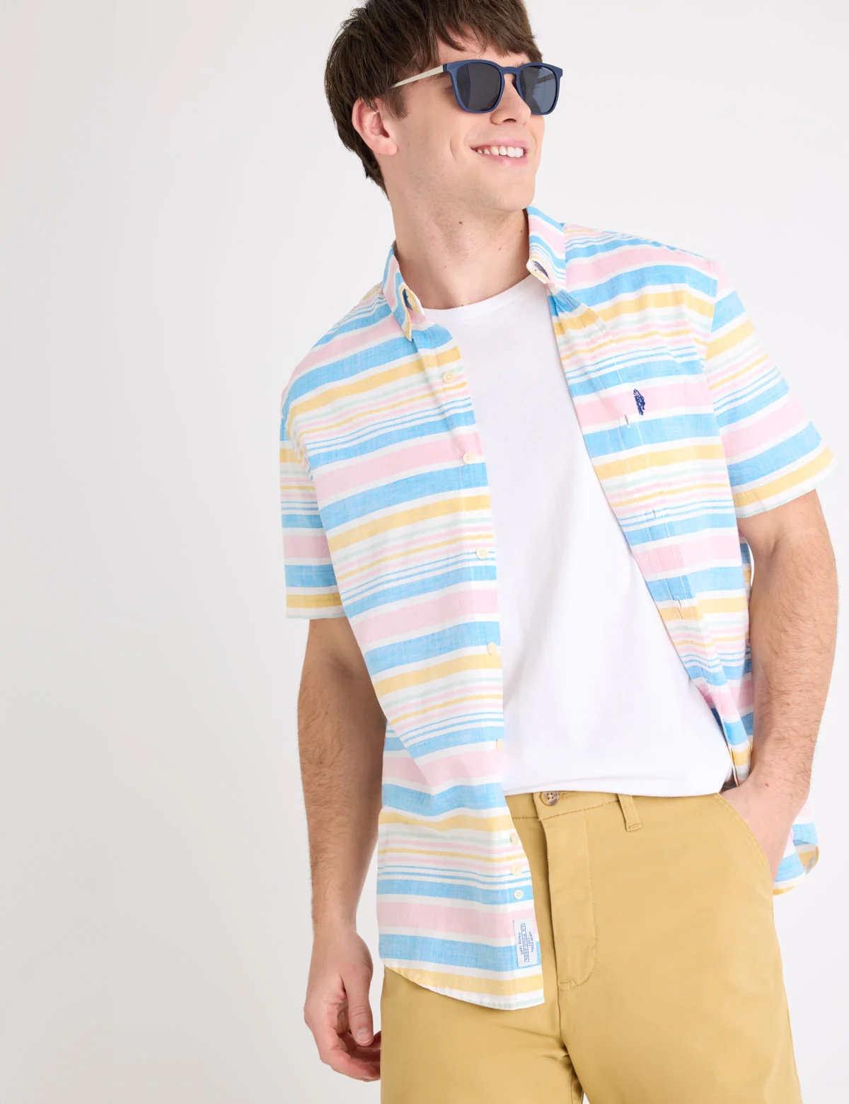 1970-short-sleeve-bright-stripe-poplin-shirt-3.webp SHORT SLEEVE BRIGHT STRIPE POPLIN SHIRT