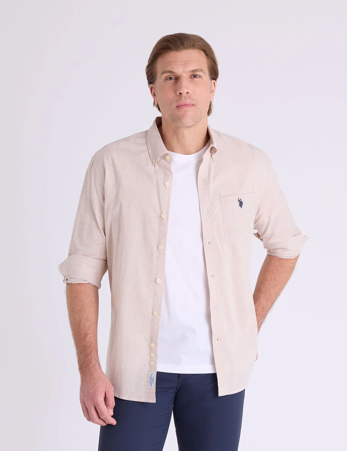 1982-long-sleeve-houndstooth-stretch-poplin-shirt-1.webp LONG SLEEVE HOUNDSTOOTH STRETCH POPLIN SHIRT