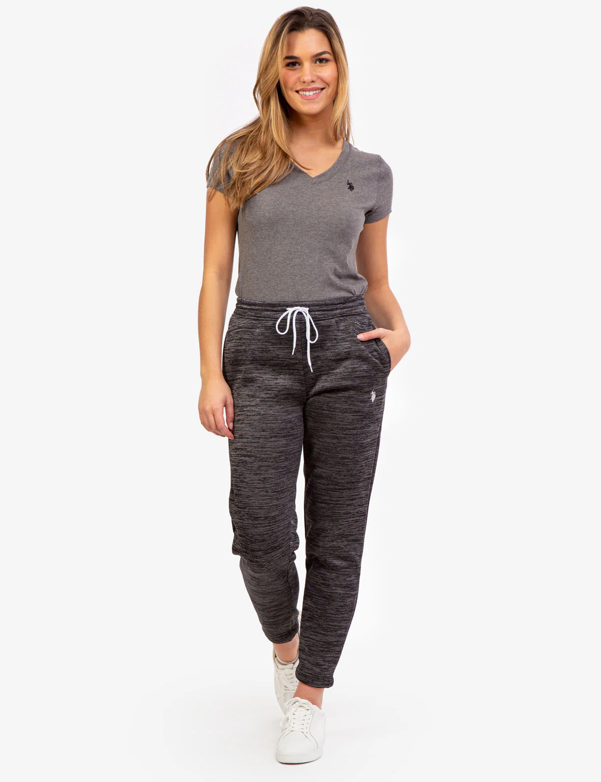 SPACE DYE FLEECE PANTS