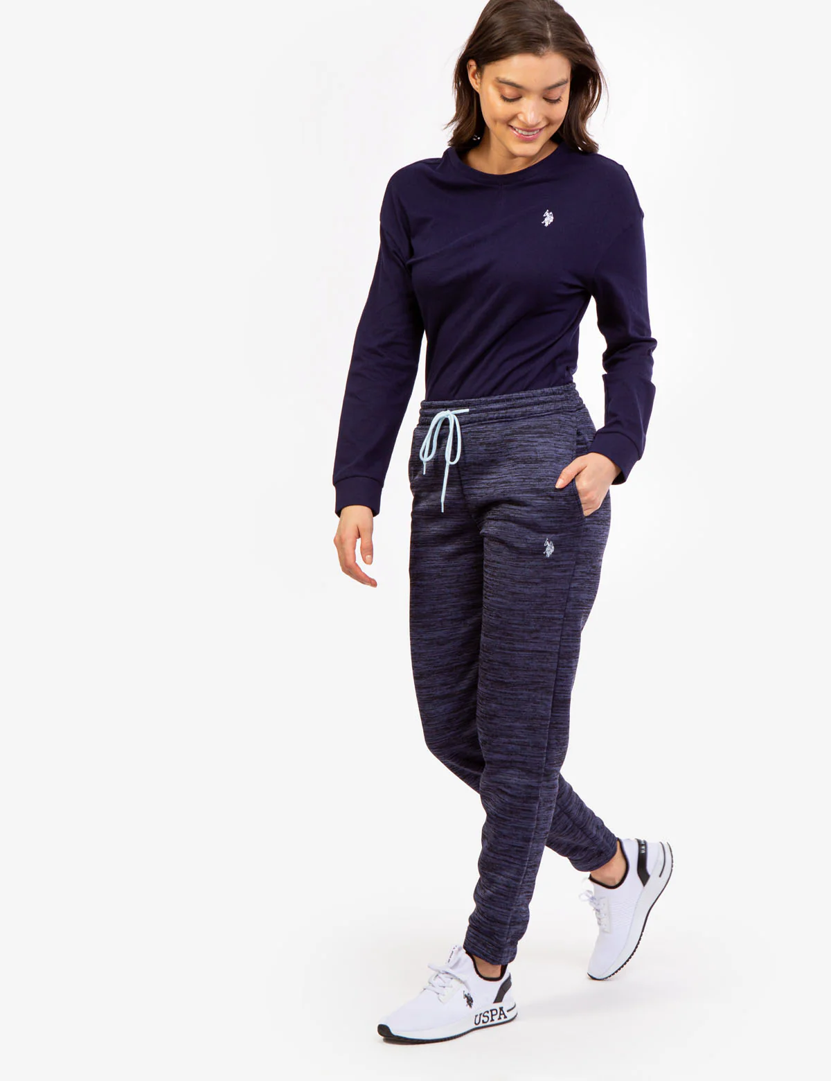 SPACE DYE FLEECE PANTS