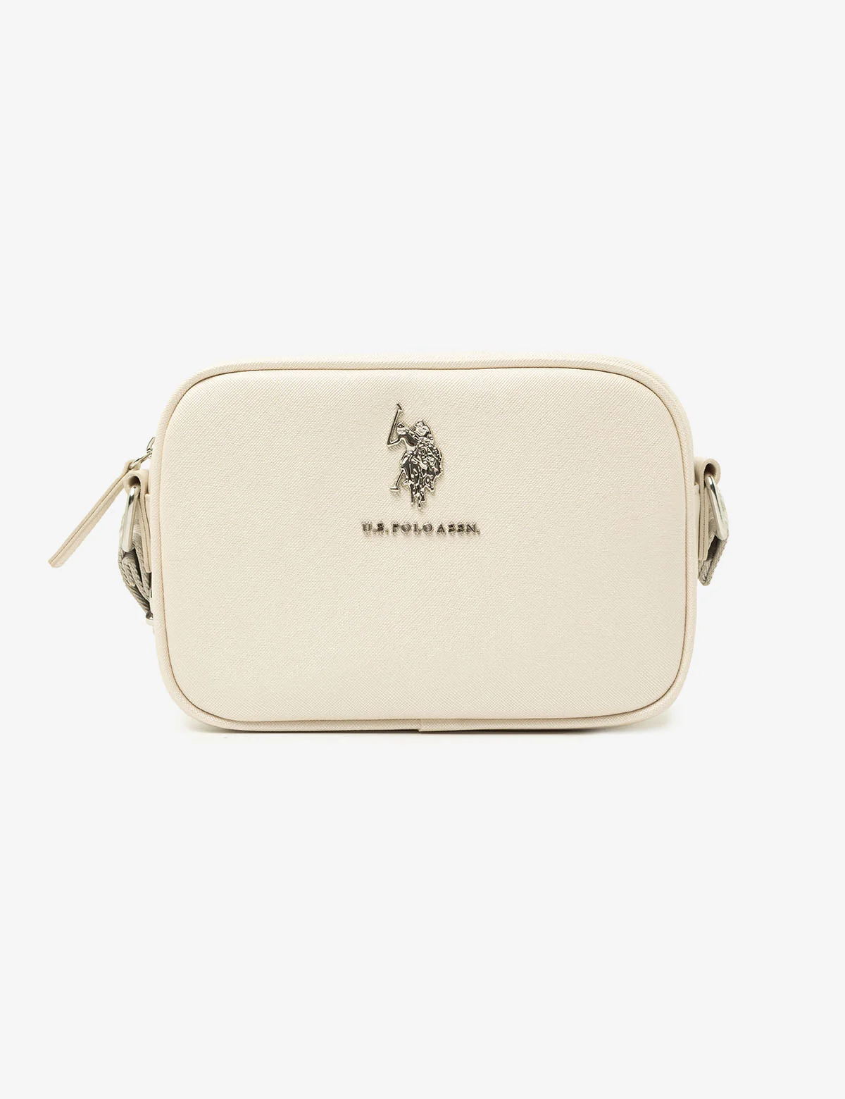CLASSIC ZIP METALLIC CROSSBODY BAG