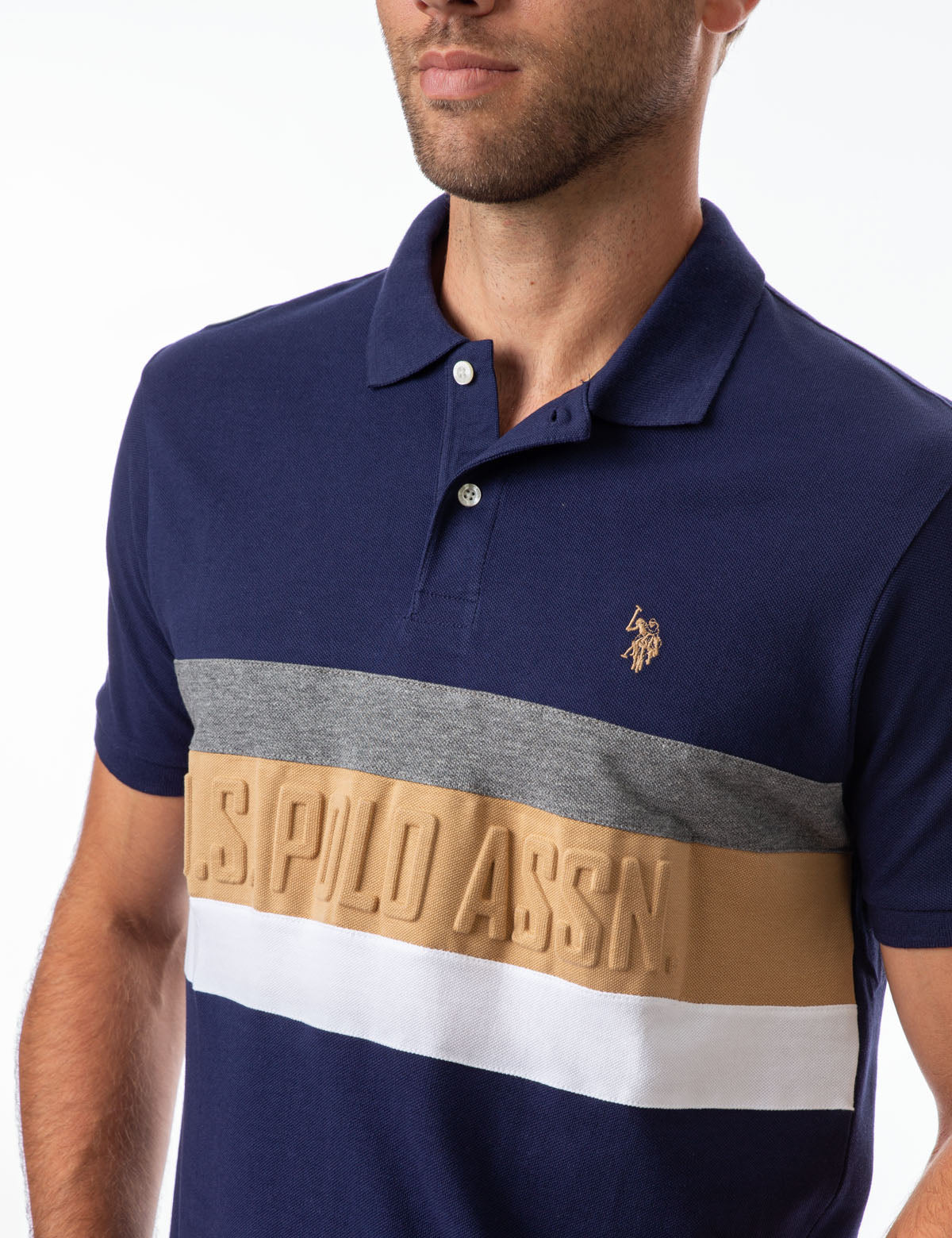 20720-striped-embossed-polo-shirt-7.jpg STRIPED EMBOSSED POLO SHIRT