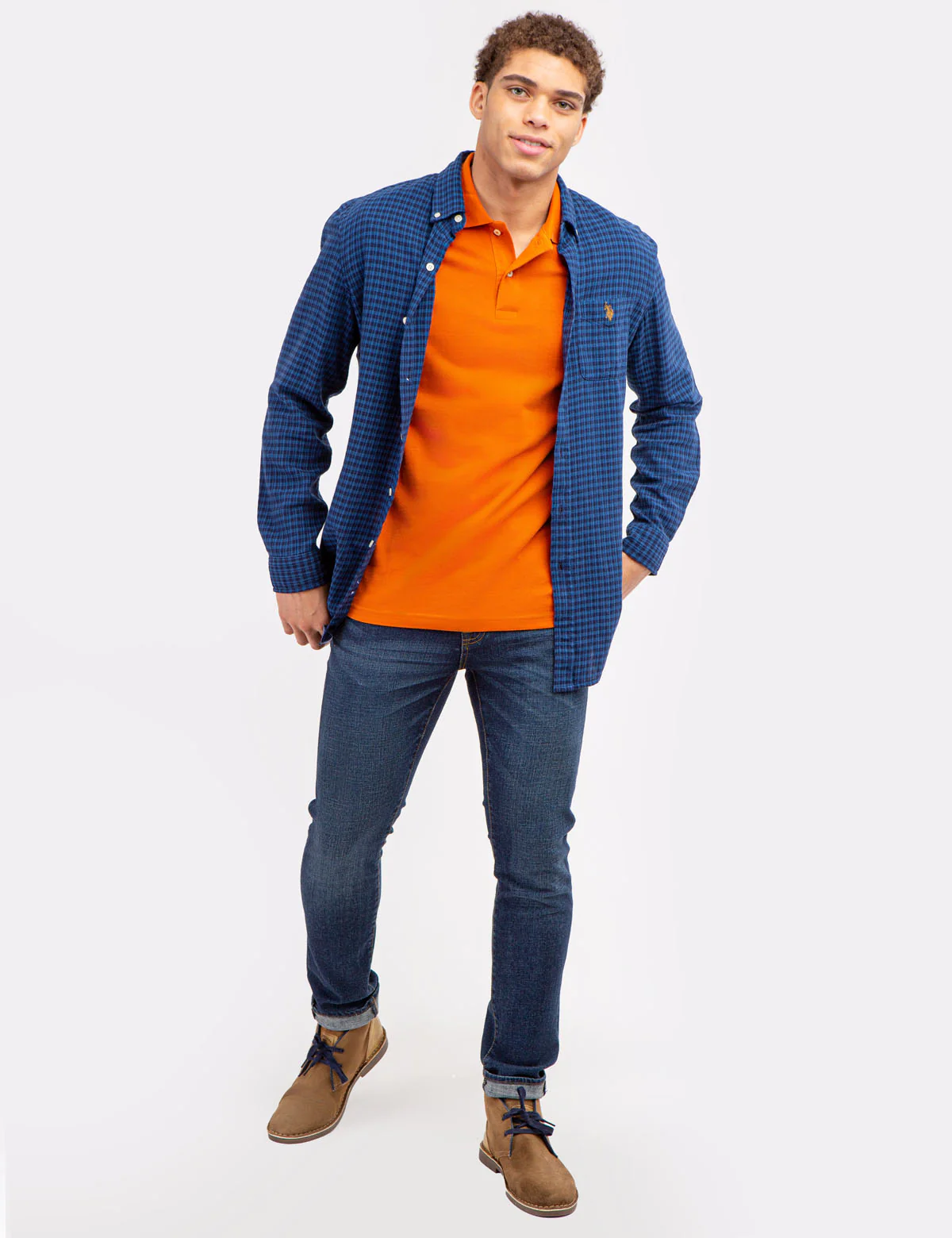 SOLID PIQUE SMALL LOGO POLO SHIRT