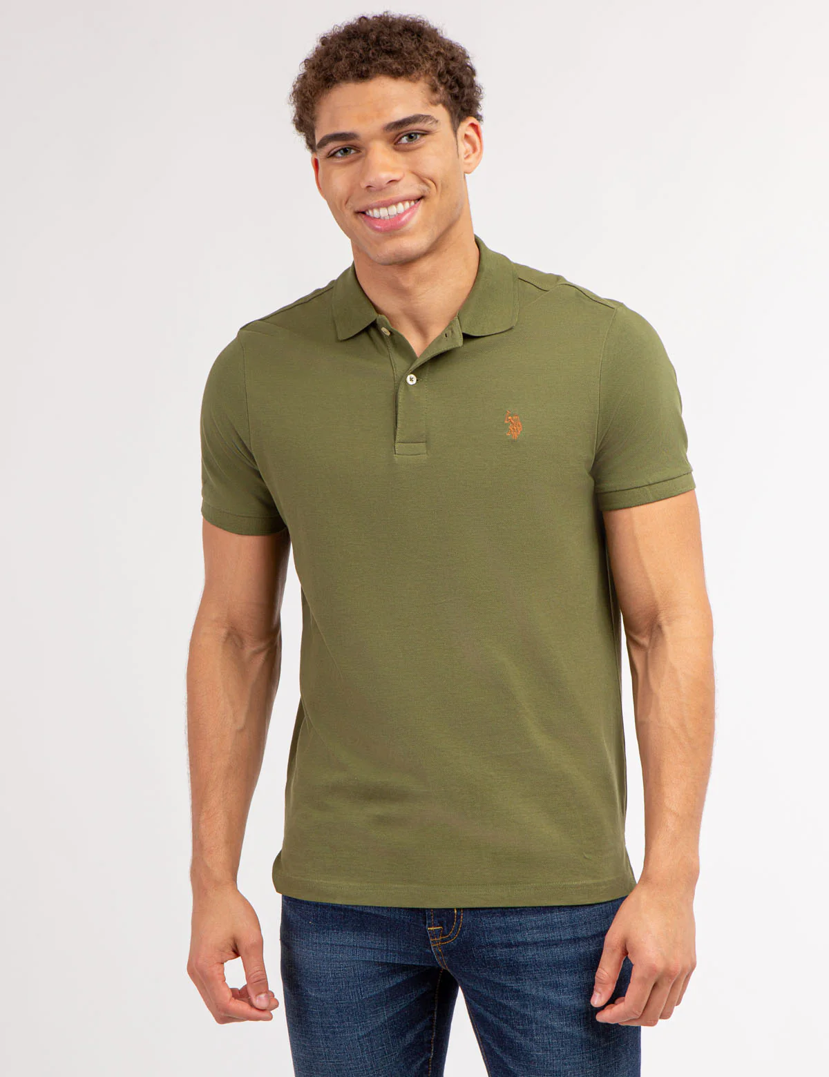 SOLID PIQUE SMALL LOGO POLO SHIRT