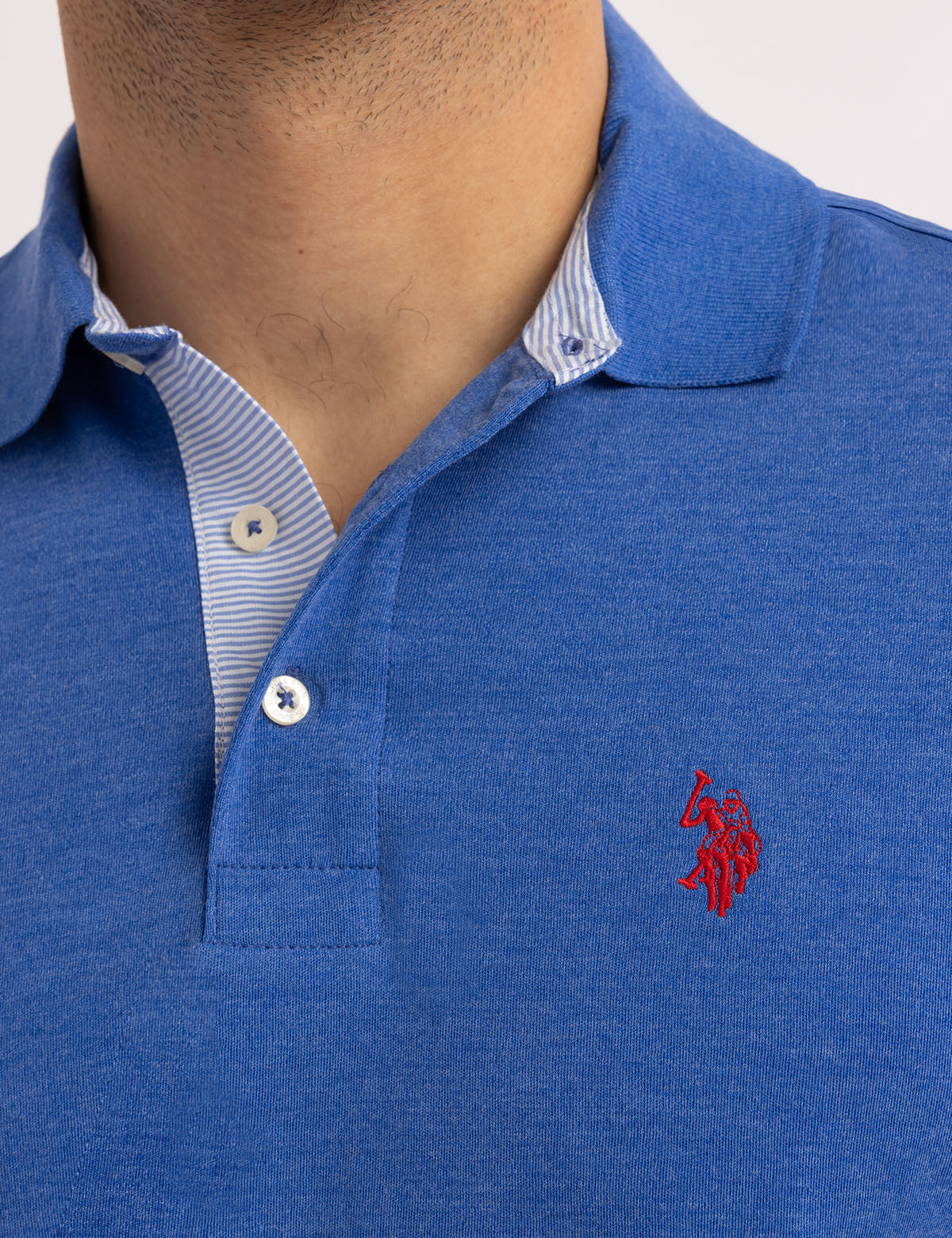 21116-solid-interlock-polo-shirt-with-woven-trim-2.jpg SOLID INTERLOCK POLO SHIRT WITH WOVEN TRIM