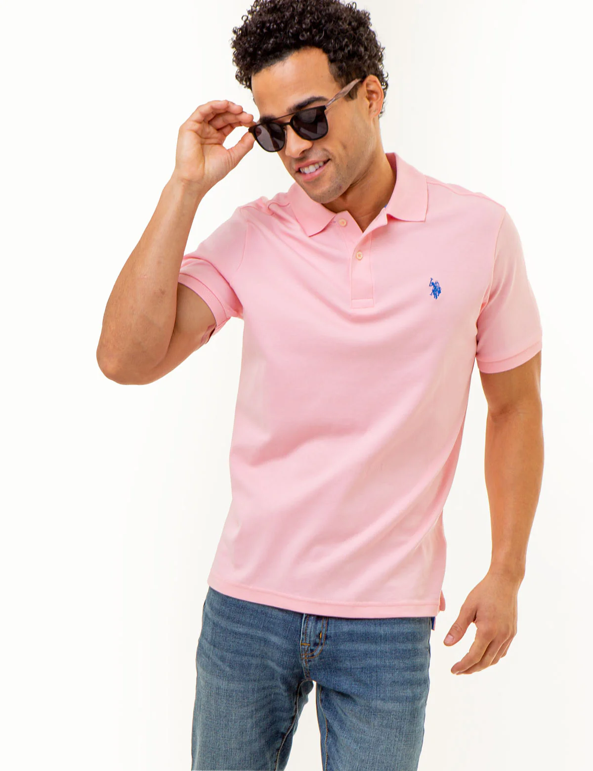 SOLID INTERLOCK POLO SHIRT