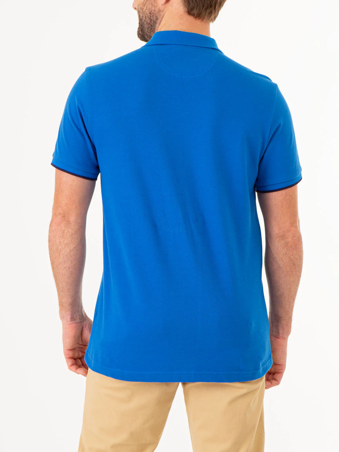 PIECED SIGNATURE STRIPE PIQUE POLO SHIRT
