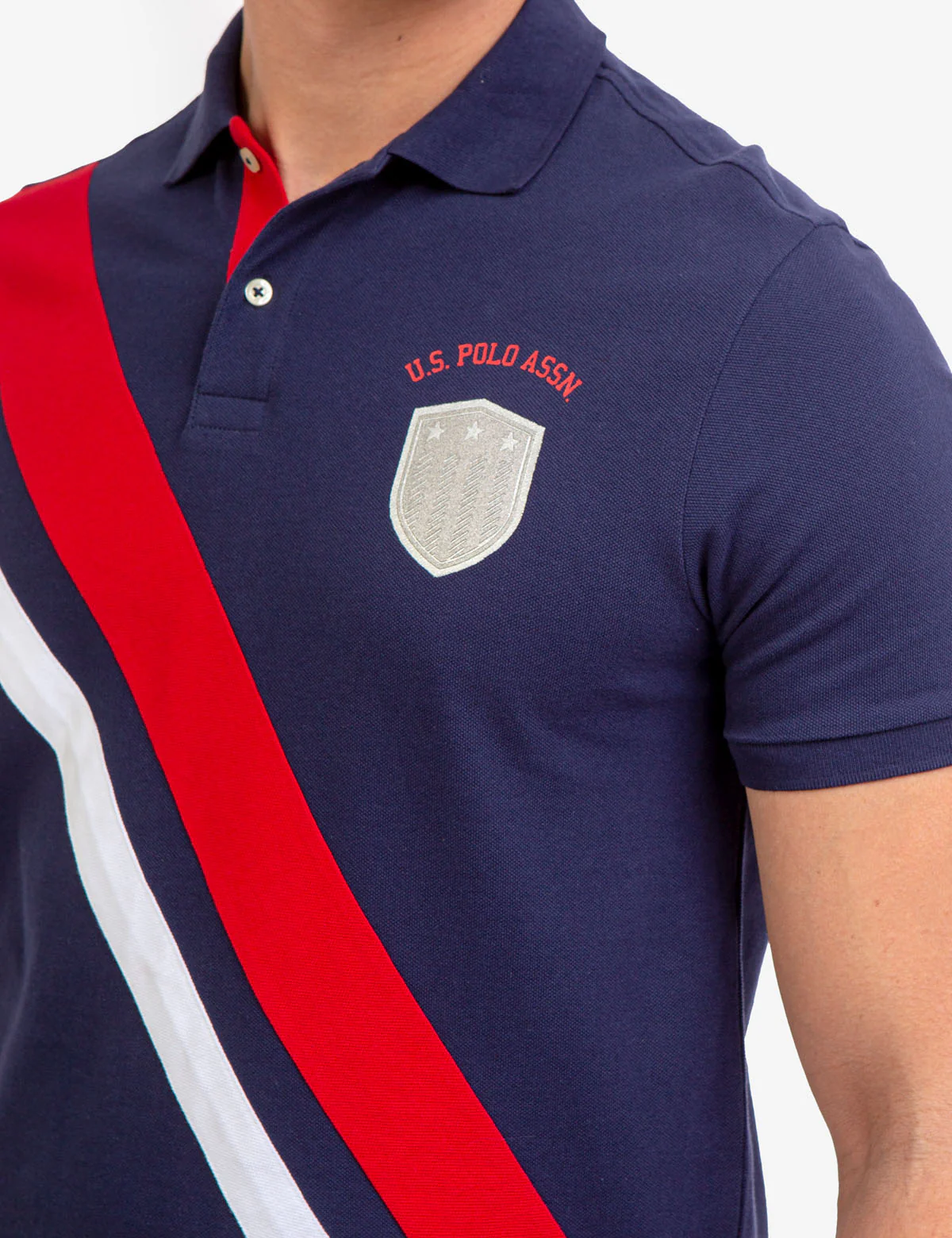21878-diagonal-stripe-pieced-pique-polo-shirt-3.webp DIAGONAL STRIPE PIECED PIQUE POLO SHIRT