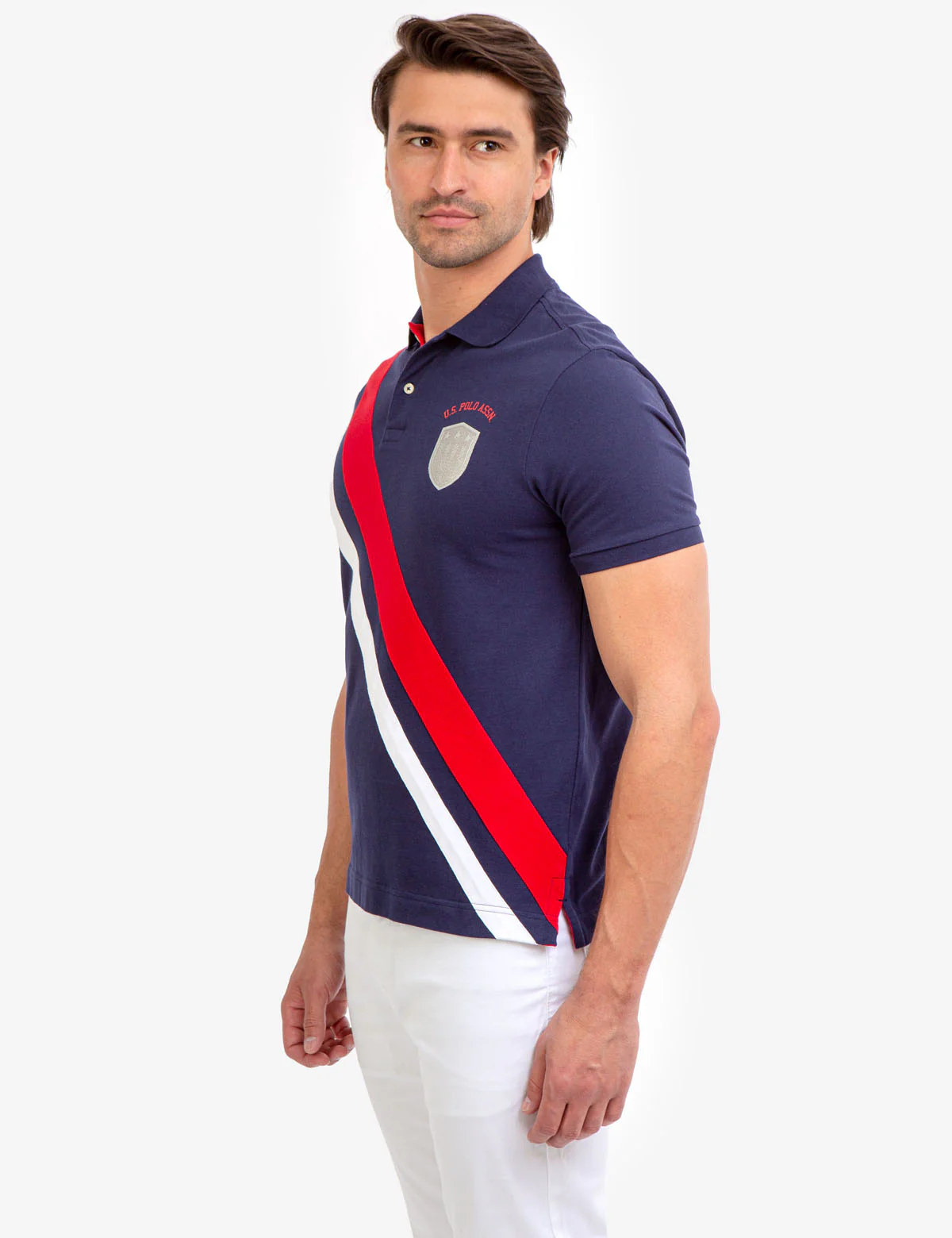 21878-diagonal-stripe-pieced-pique-polo-shirt-5.webp DIAGONAL STRIPE PIECED PIQUE POLO SHIRT