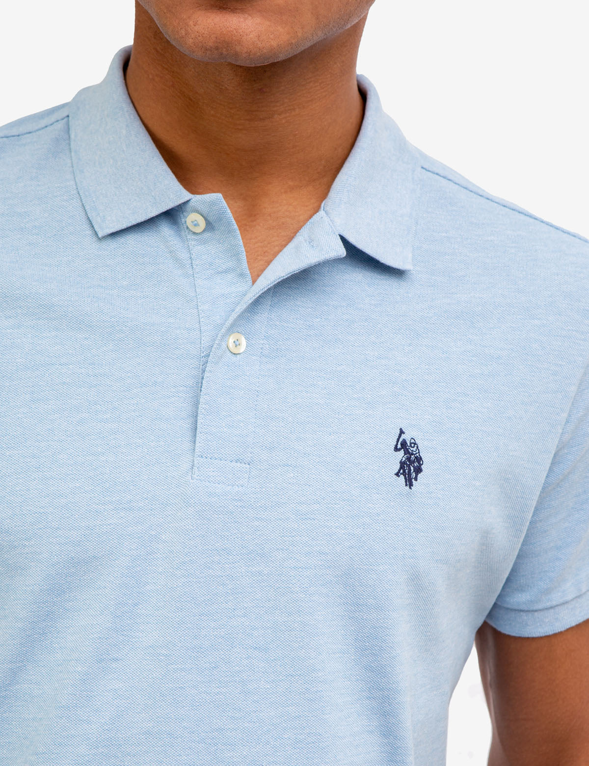 SOLID PIQUE SMALL LOGO POLO SHIRT