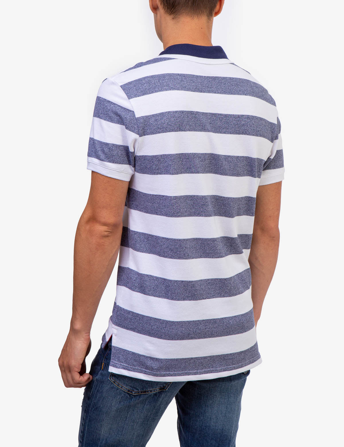 22163-marled-pique-stripe-polo-shirt-18.jpg MARLED PIQUE STRIPE POLO SHIRT