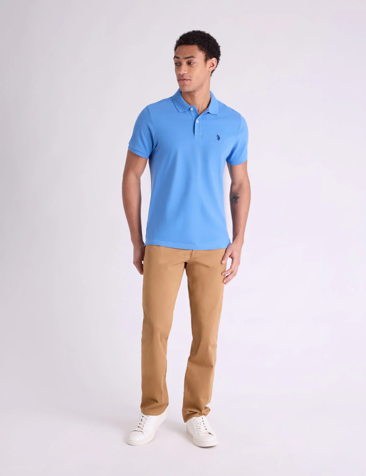 SOLID INTERLOCK POLO SHIRT