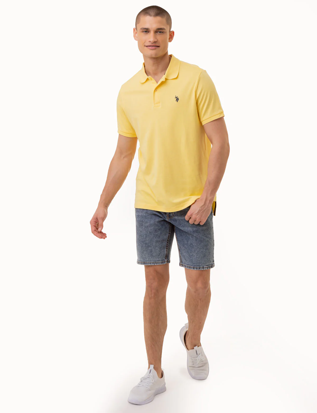 SOLID INTERLOCK POLO SHIRT