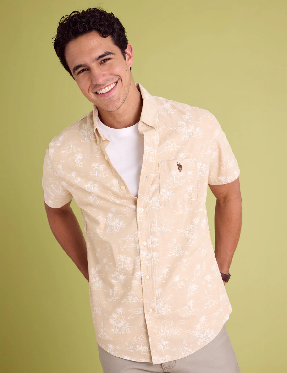 2223-short-sleeve-slub-chambray-palm-print-shirt-1.webp SHORT SLEEVE SLUB CHAMBRAY PALM PRINT SHIRT