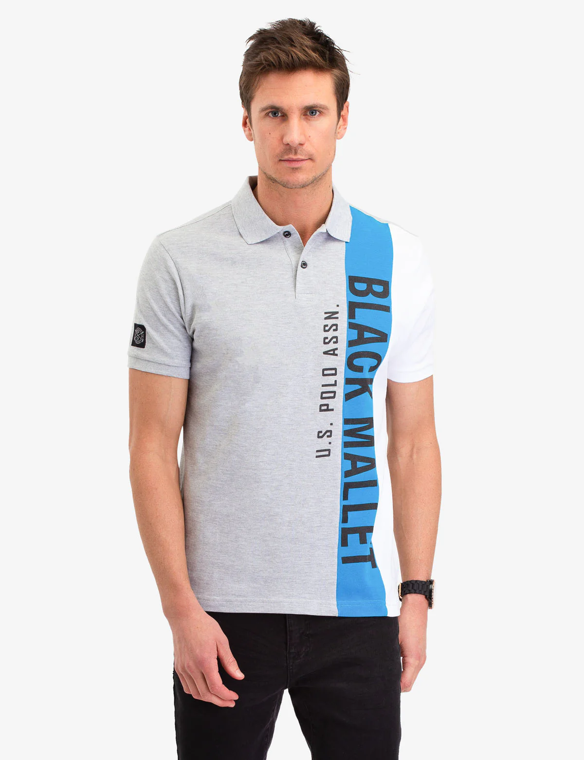22364-black-mallet-vertical-logo-polo-shirt-6.webp BLACK MALLET VERTICAL LOGO POLO SHIRT