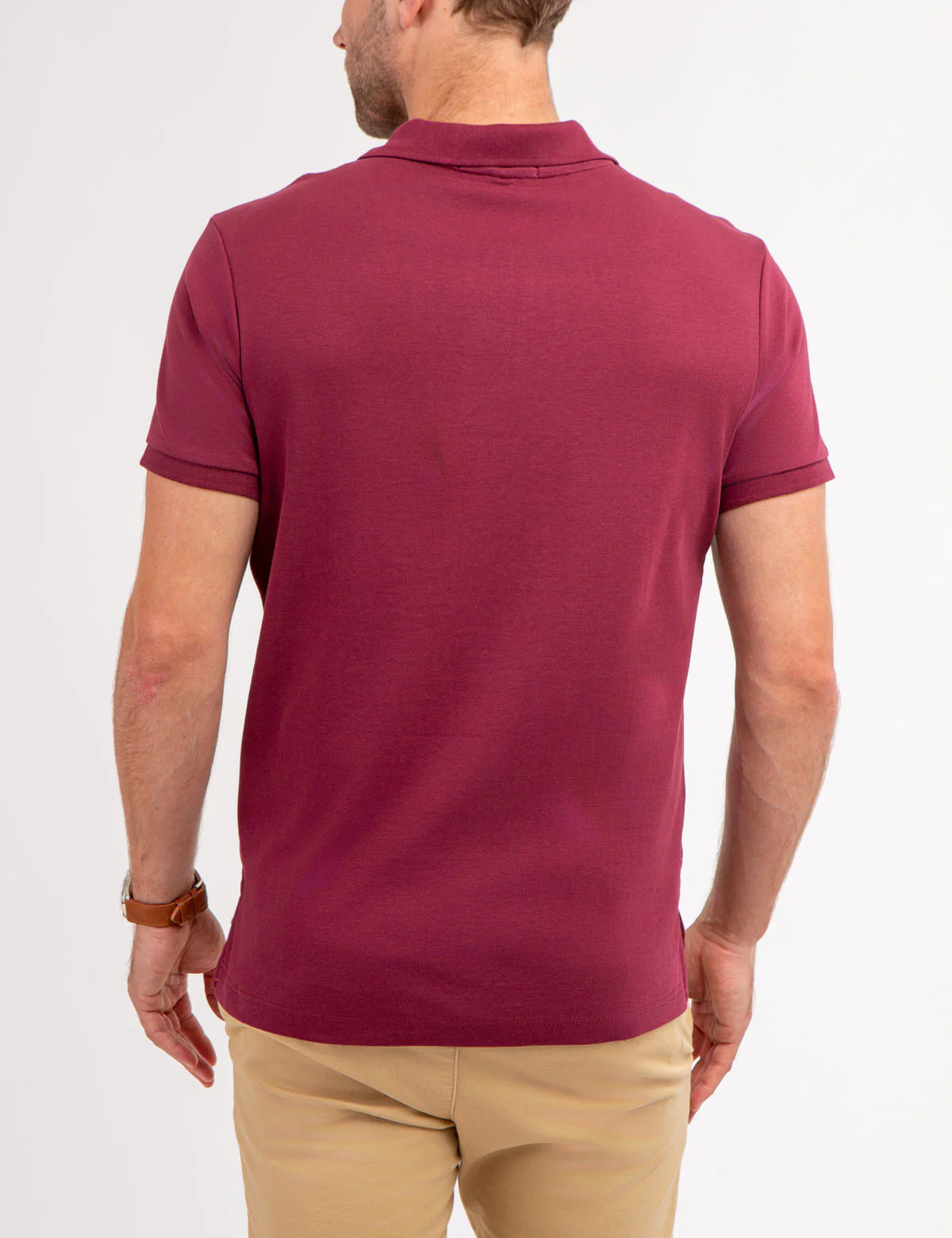 SOLID INTERLOCK POLO SHIRT