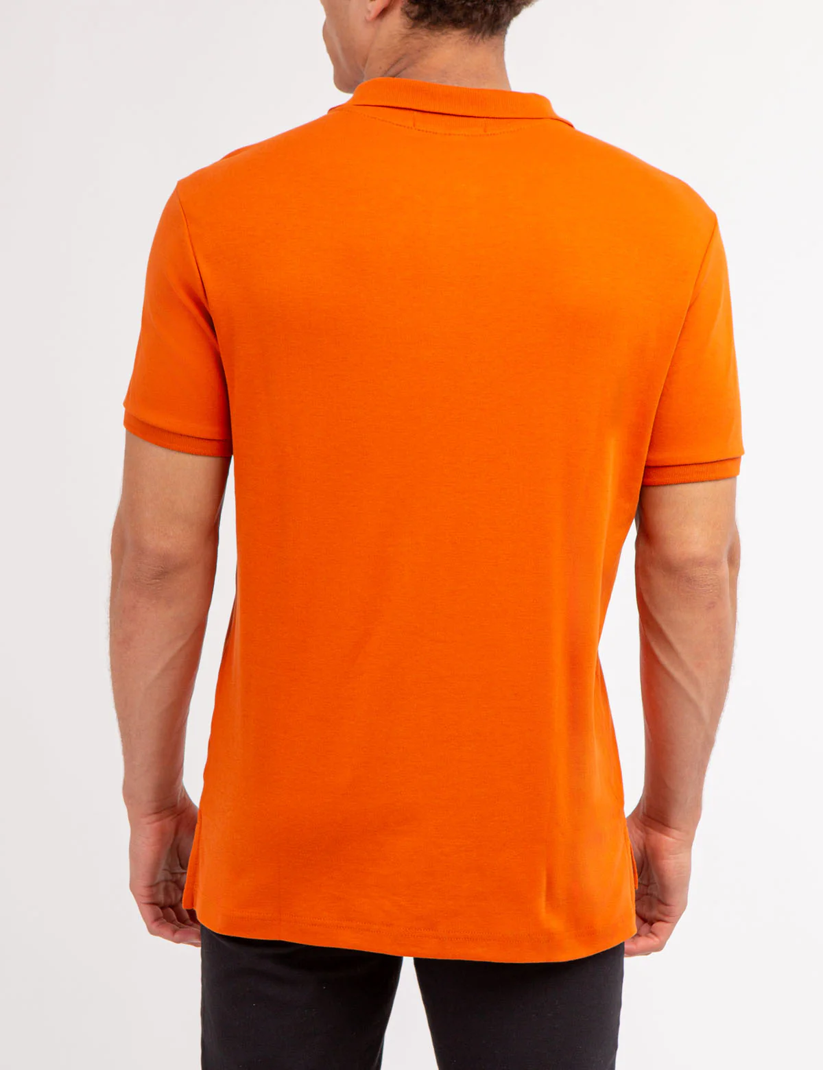 SOLID INTERLOCK POLO SHIRT