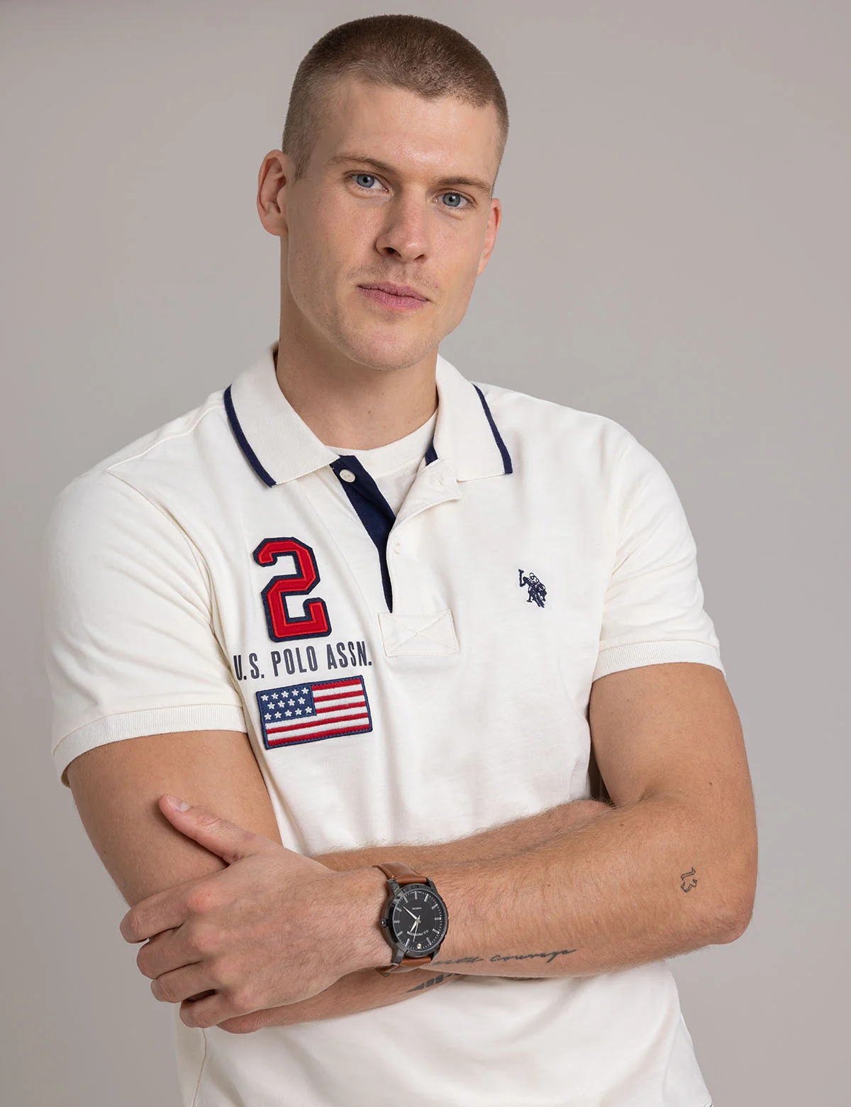 22720-peached-jersey-polo-shirt-with-applique-6.webp PEACHED JERSEY POLO SHIRT WITH APPLIQUE