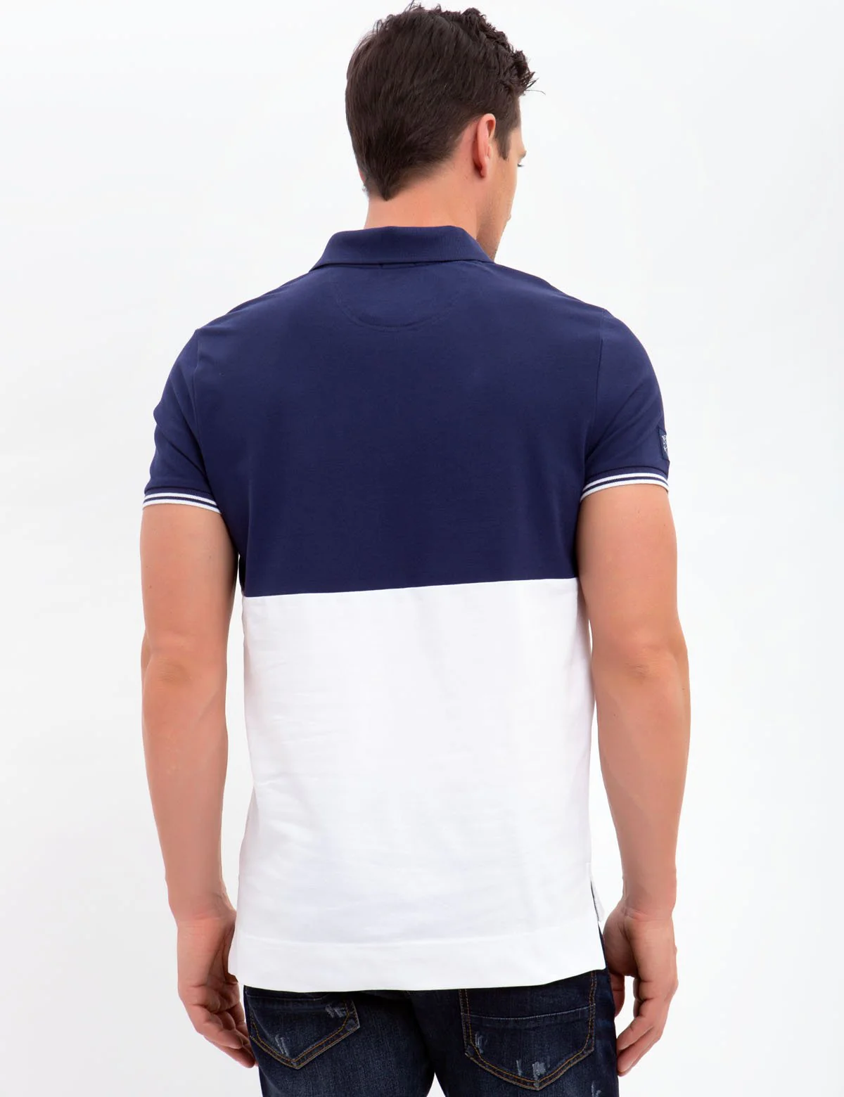 BLACK MALLET SLIM FIT STRETCH PIQUE POLO SHIRT